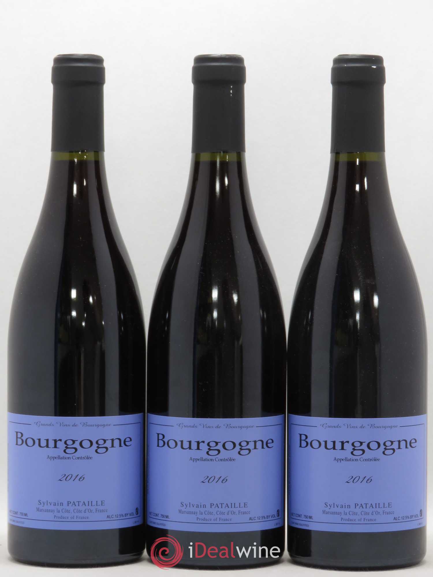 Bourgogne Sylvain Pataille (Domaine) 2016 - Lot de 3 bouteilles - 0