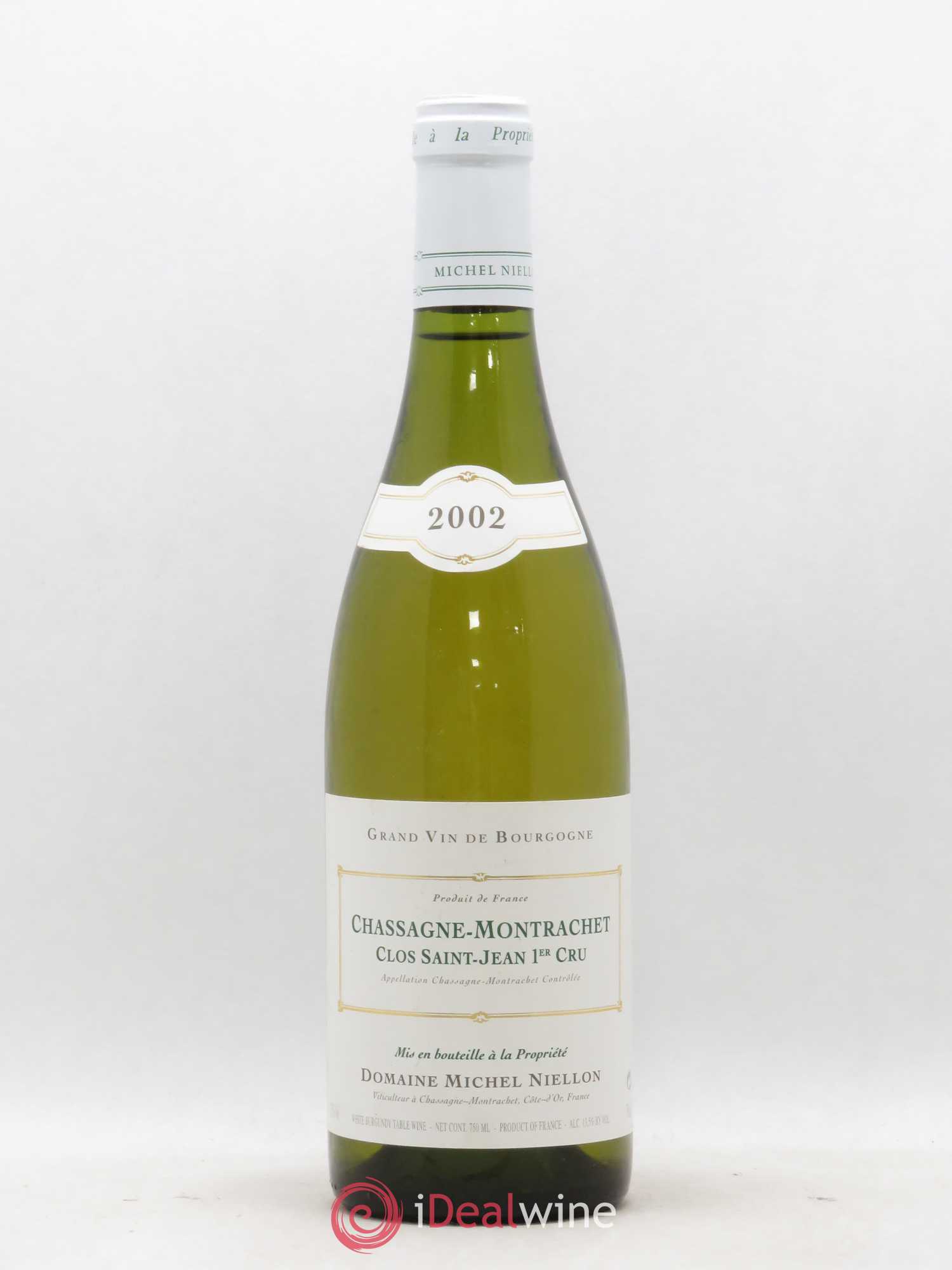 Chassagne-Montrachet 1er Cru Clos Saint-Jean Michel Niellon (Domaine) 2002 - Lot de 1 bouteille - 0