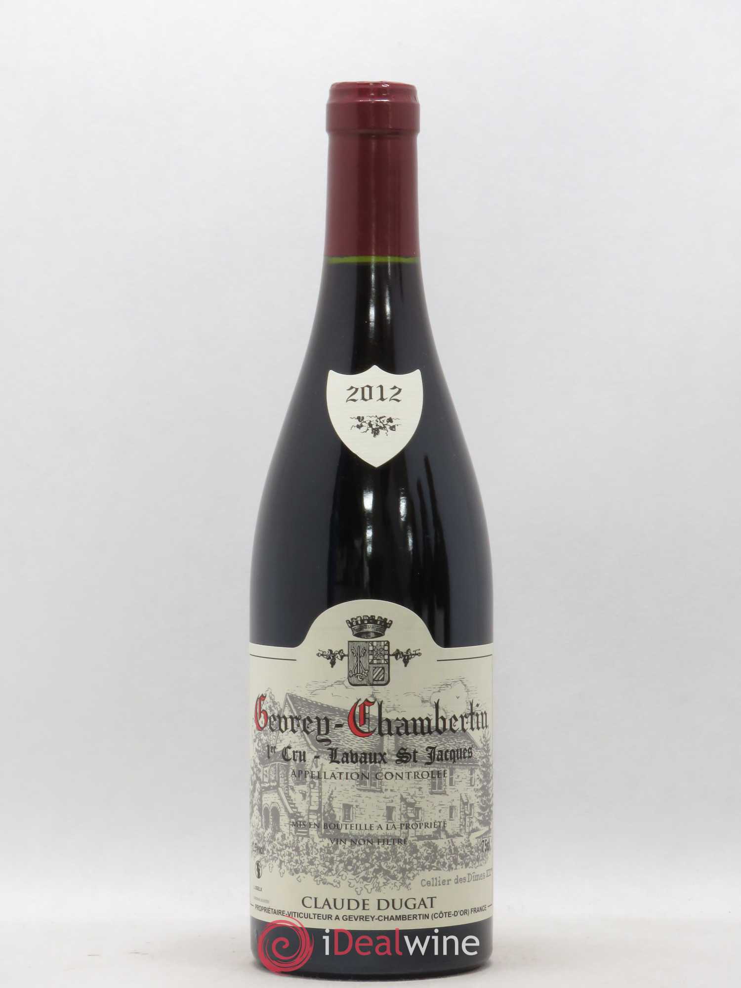 Gevrey-Chambertin 1er Cru Lavaux Saint-Jacques Claude Dugat 2012 - Lot de 1 bouteille - 0
