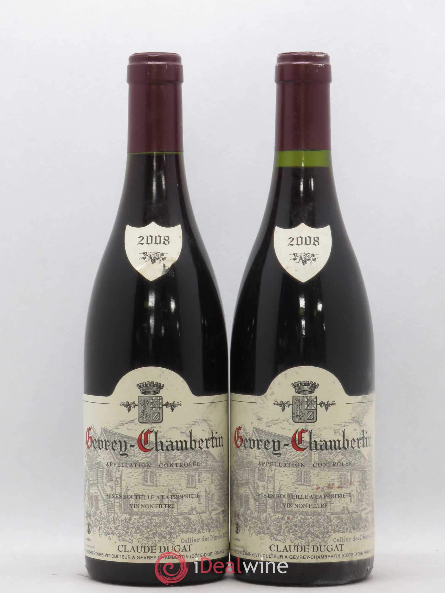 Gevrey-Chambertin Claude Dugat 2008 - Lot de 2 bouteilles - 0