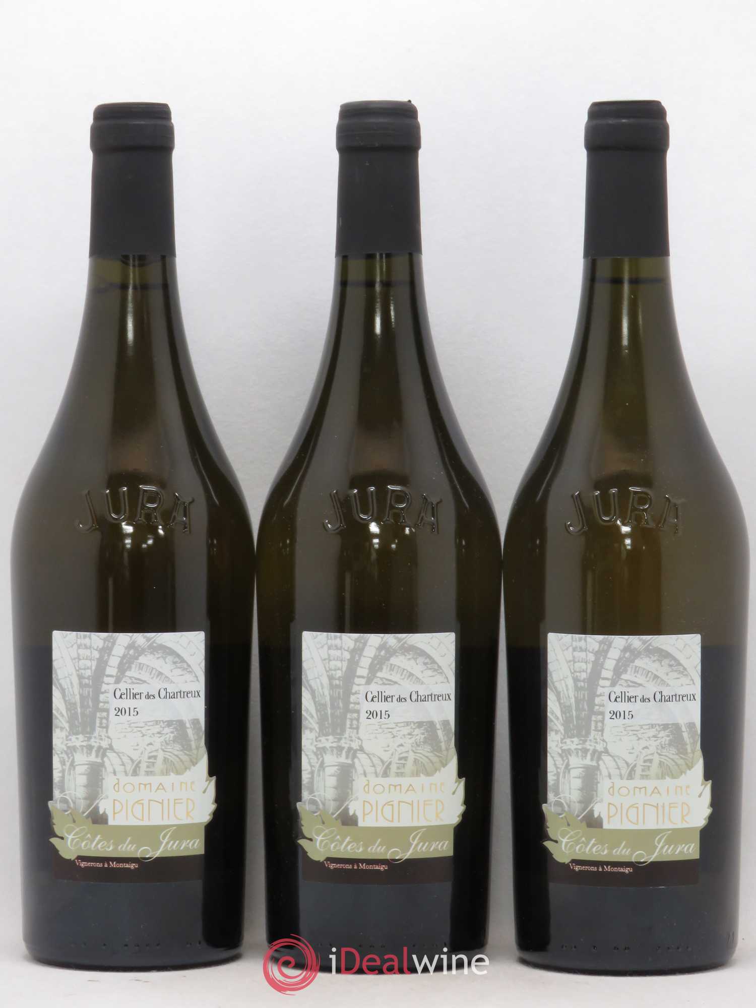 Côtes du Jura Chardonnay Cellier Des Chartreux Domaine Pignier 2015 - Posten von 3 Flaschen - 0