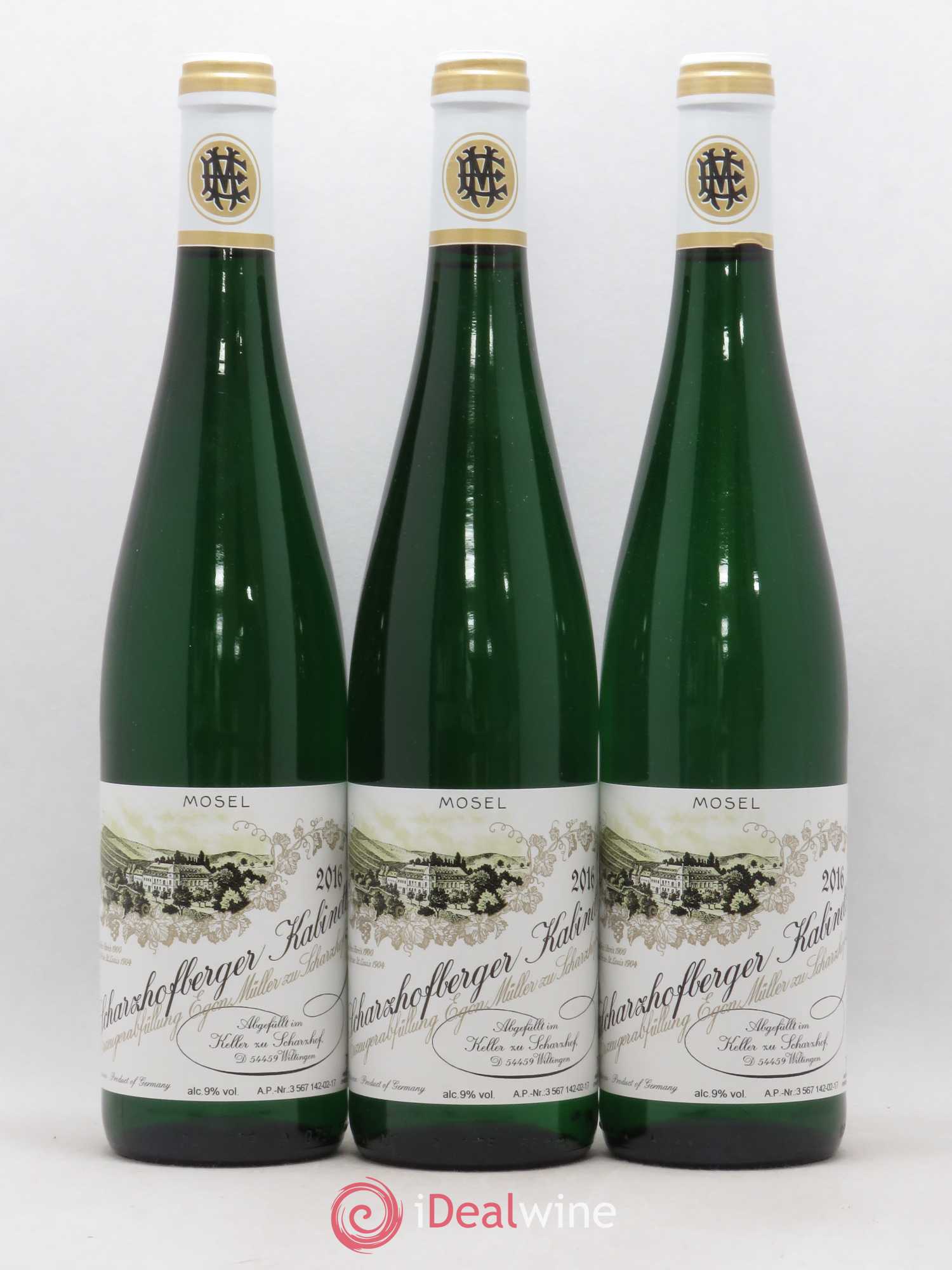 Riesling Scharzhofberger Kabinett Egon Muller 2016 - Lot de 3 bouteilles - 0