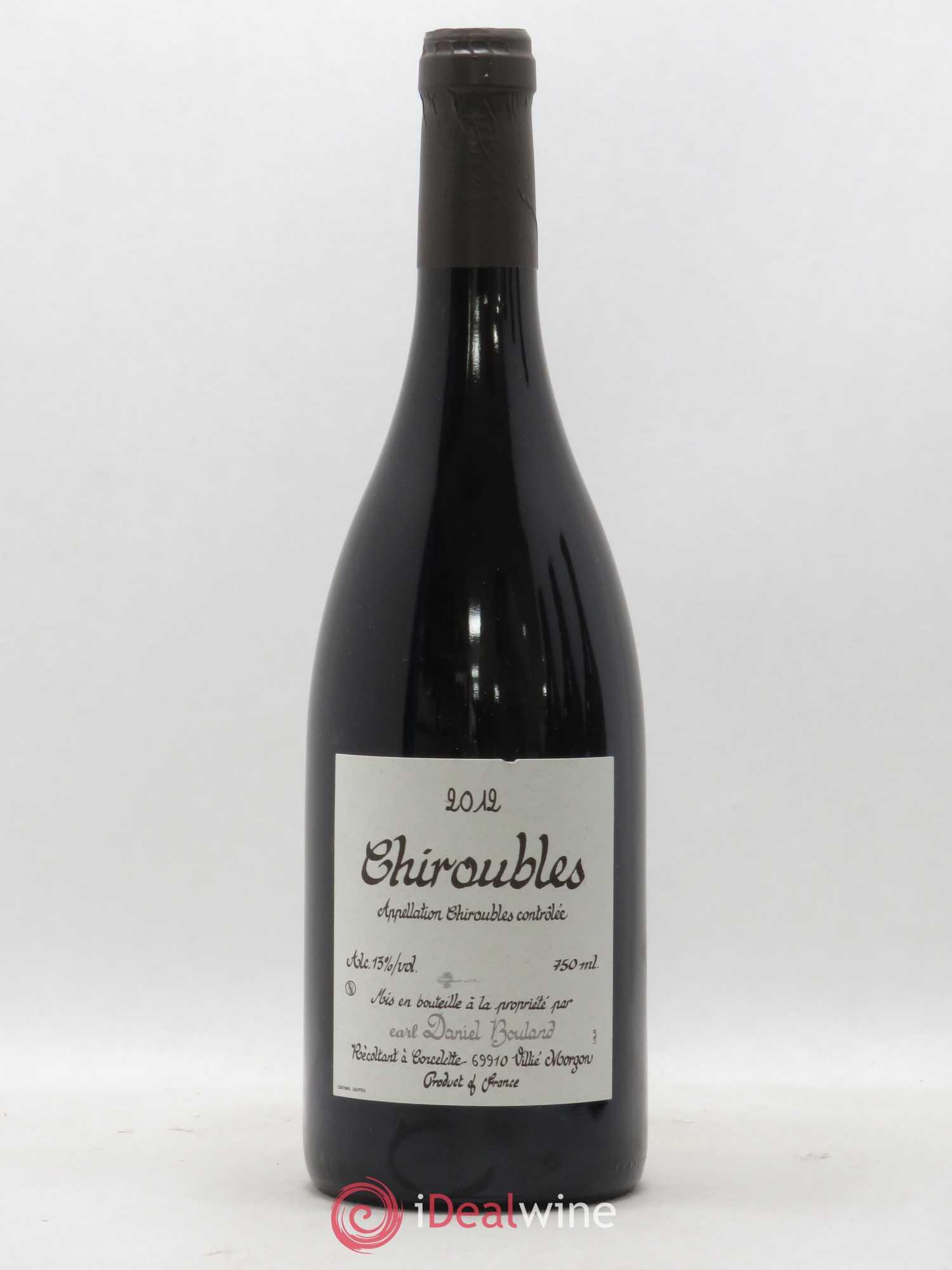 Chiroubles Daniel Bouland (Domaine) 2012 - Lot de 1 bouteille - 0