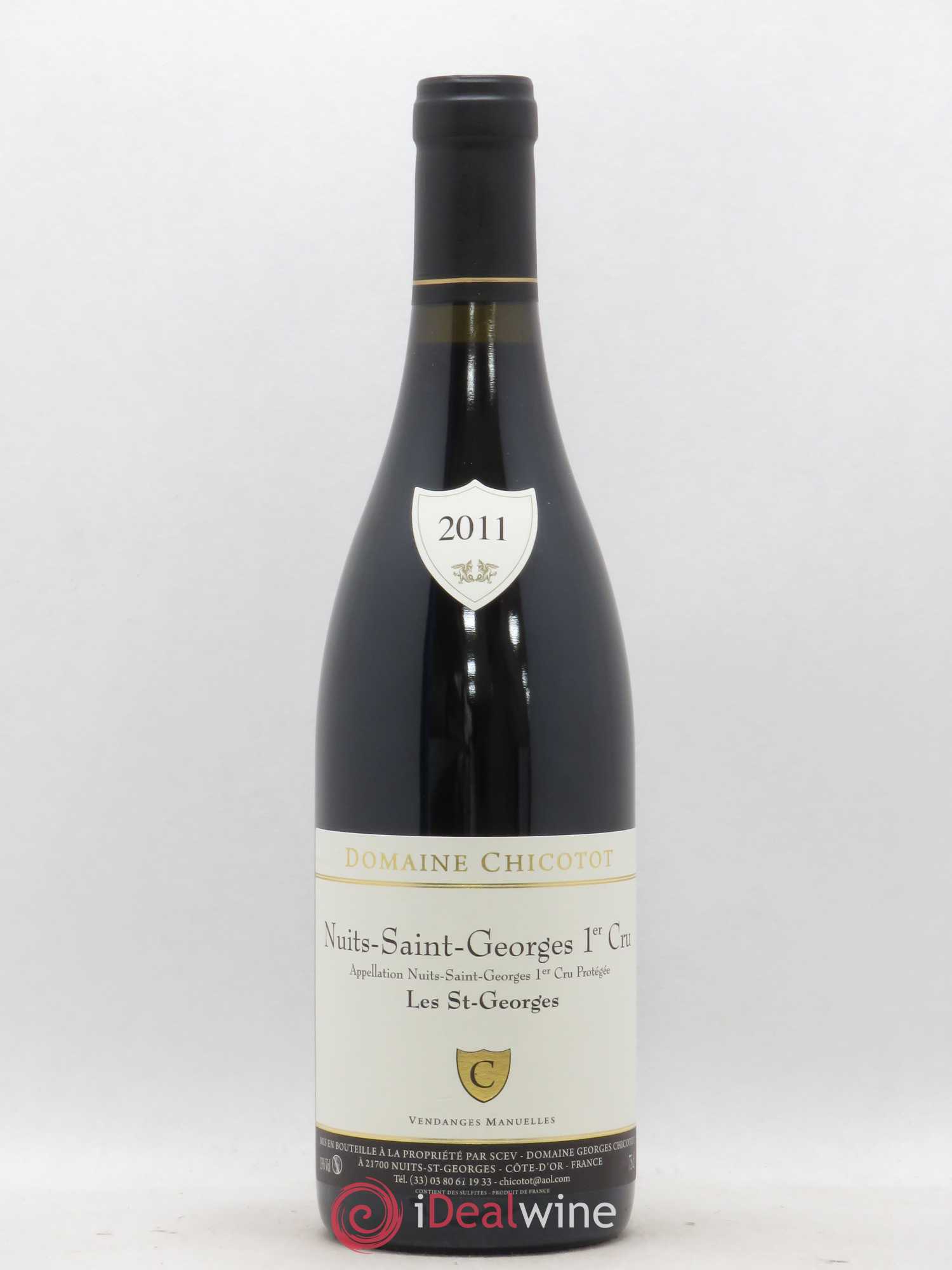 Nuits-Saint-Georges 1er Cru Les Saint-Georges Domaine Chicotot 2011 - Posten von 1 Flasche - 0
