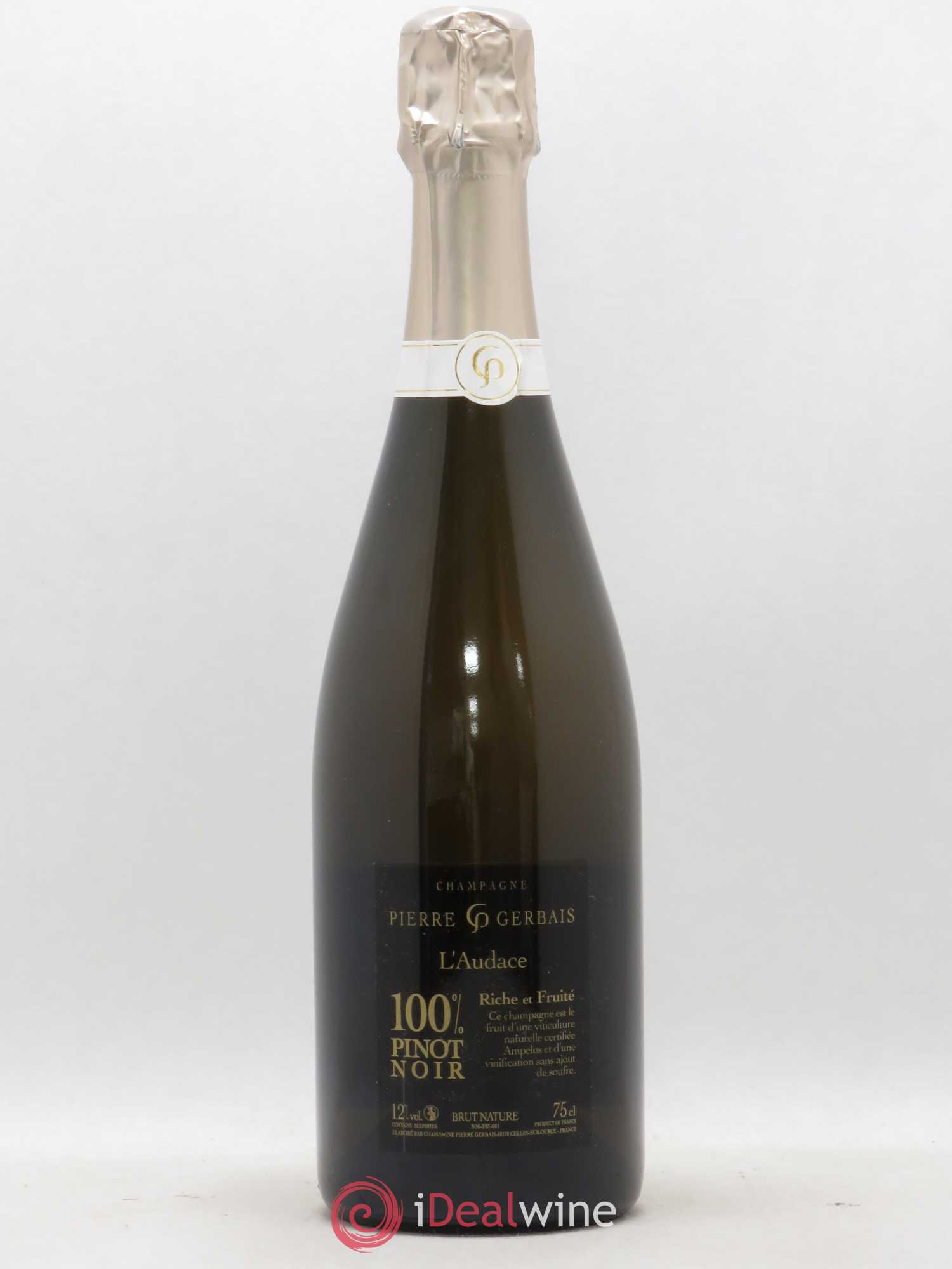Champagne L'Audace Pierre Gerbais Brut Nature - Lotto di 1 bottiglia - 1