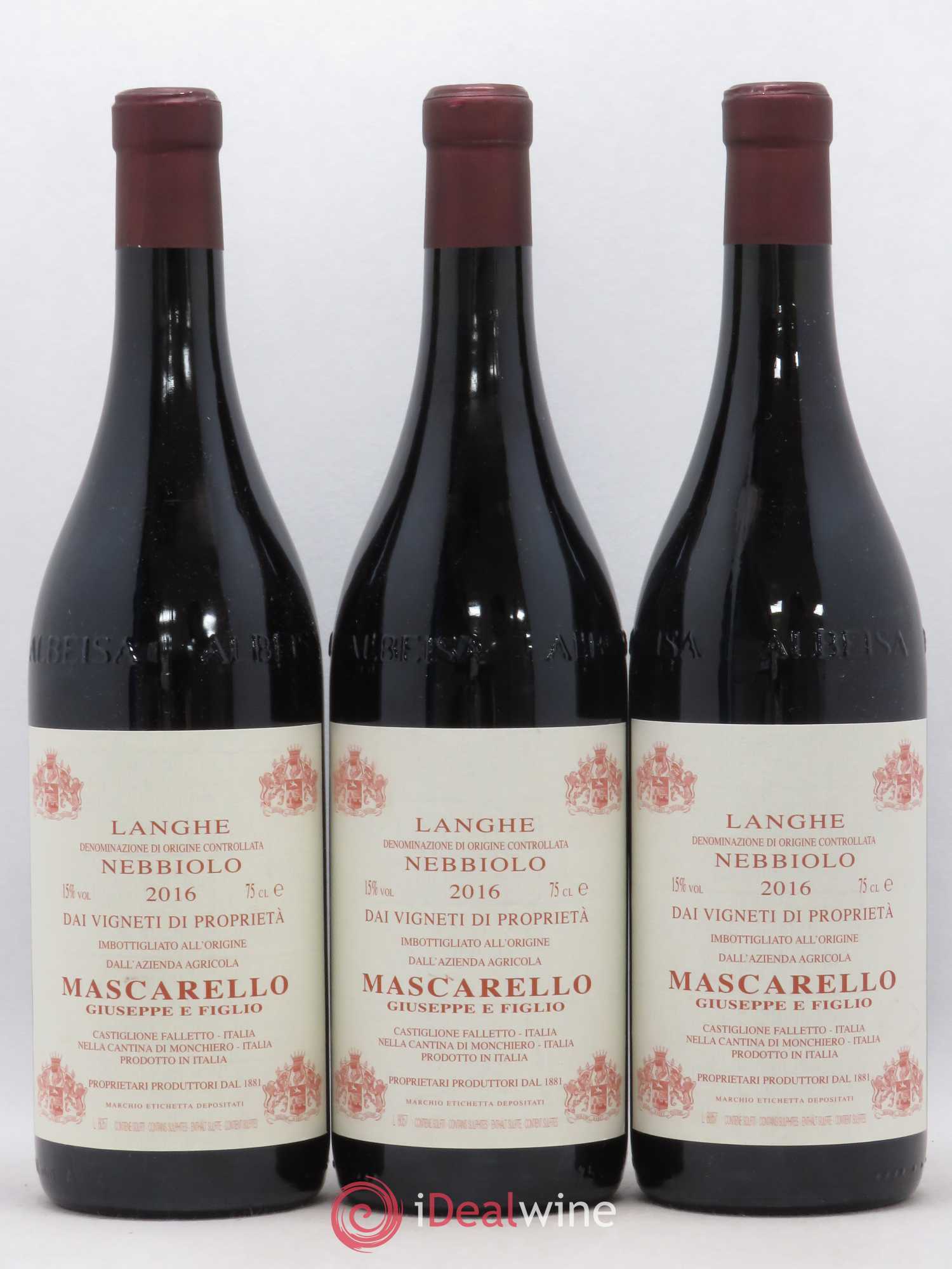 Langhe DOC Nebbiolo Mascarello Giuseppe E Figlio 2016 - Posten von 3 Flaschen - 0