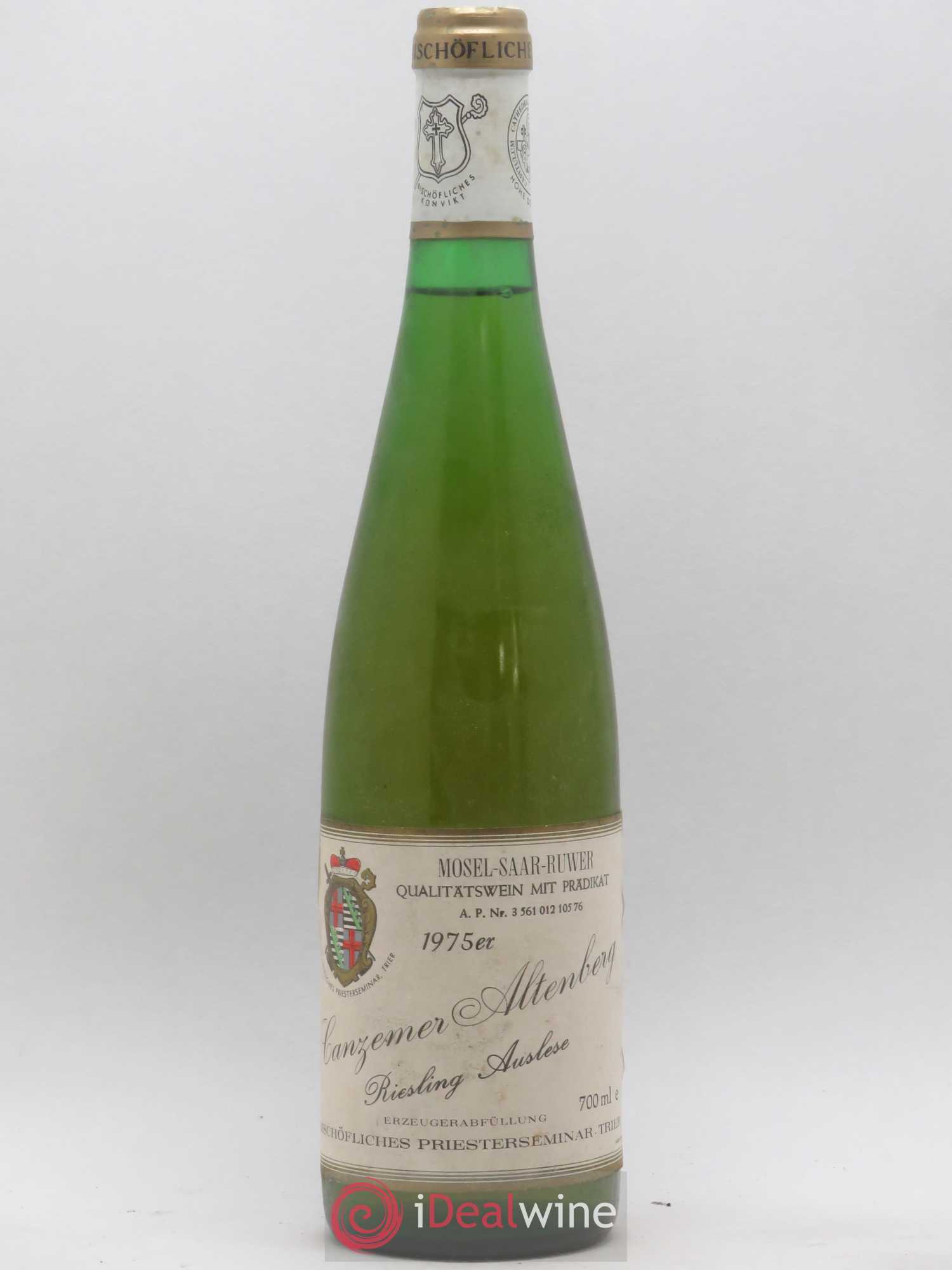 Allemagne Mosel-Saar Riesling Canzemer Altenberg Auslese Bischöfliches Priesterseminar 1975 - Posten von 1 Flasche - 0