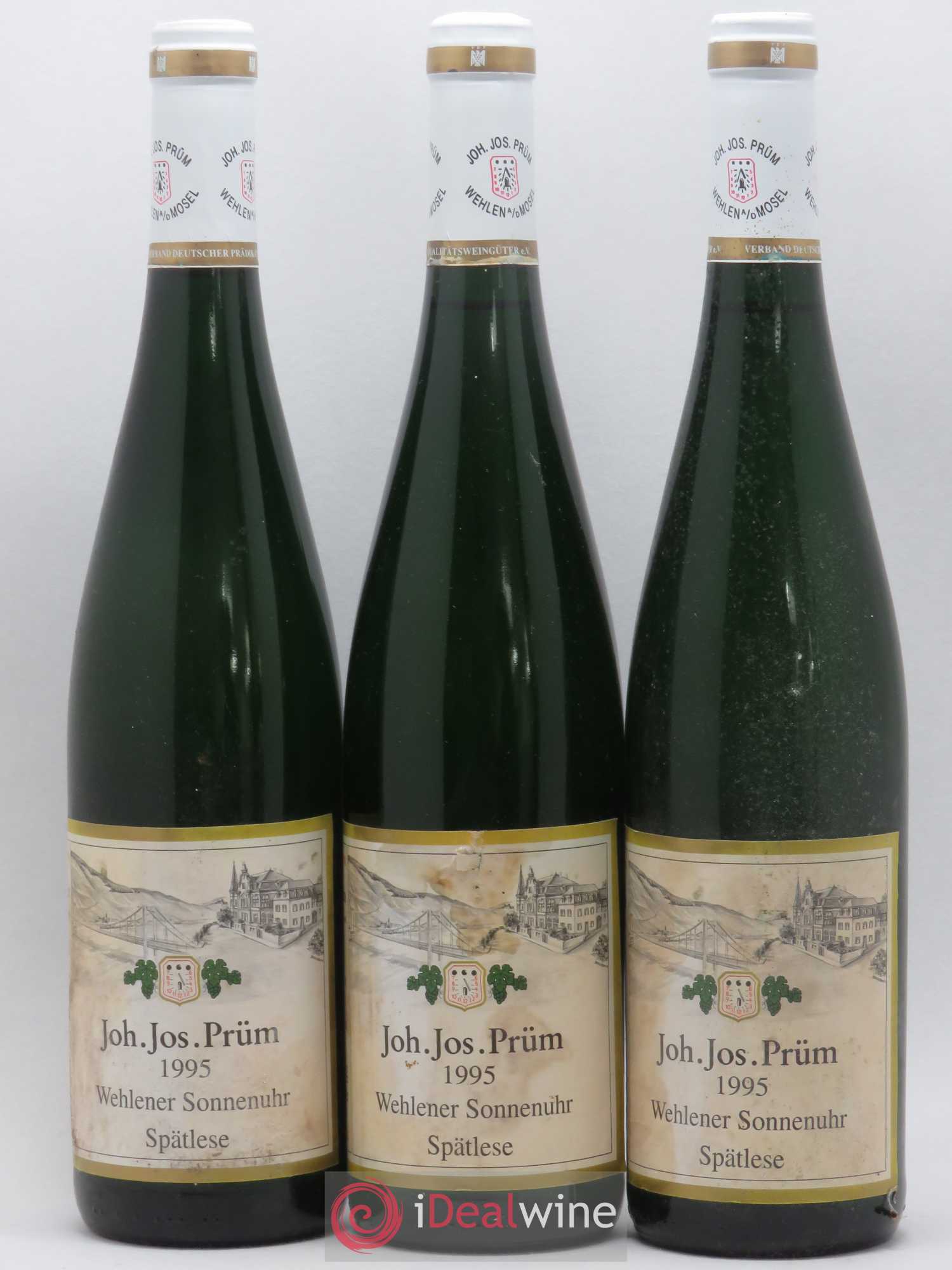 Riesling Joh. Jos. Prum Wehlener Sonnenuhr Spätlese 1995 - Posten von 3 Flaschen - 0