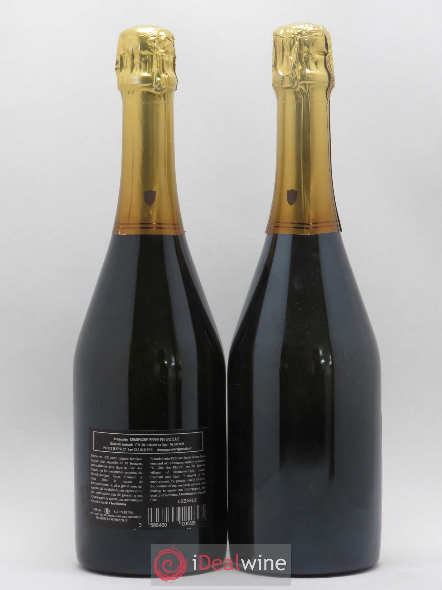 Cuvée Spéciale les Chétillons Blanc de Blancs Brut Pierre Péters 2004 - Lot de 2 bouteilles - 1