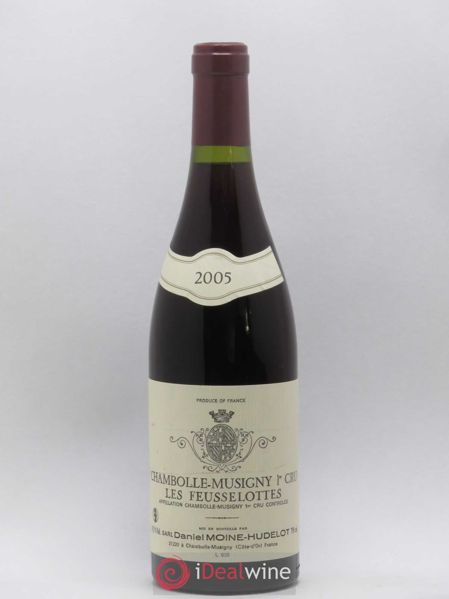 Chambolle-Musigny 1er Cru Les Feusselottes Moine-Hudelot (Domaine) 2005 - Lot de 1 bouteille - 0