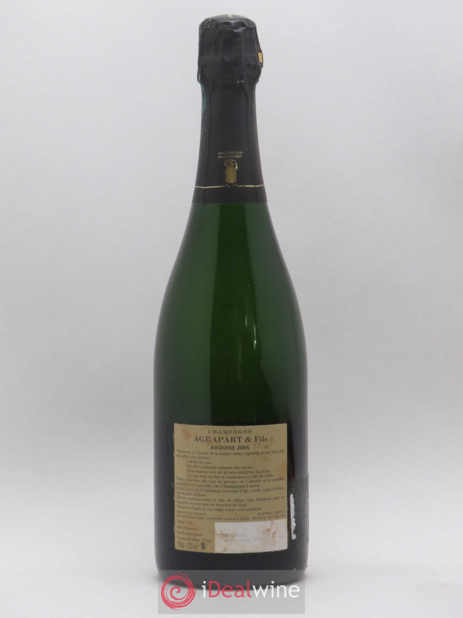 Avizoise Blanc de Blancs Brut Nature Pascal Agrapart 2005 - Lot de 1 bouteille - 1