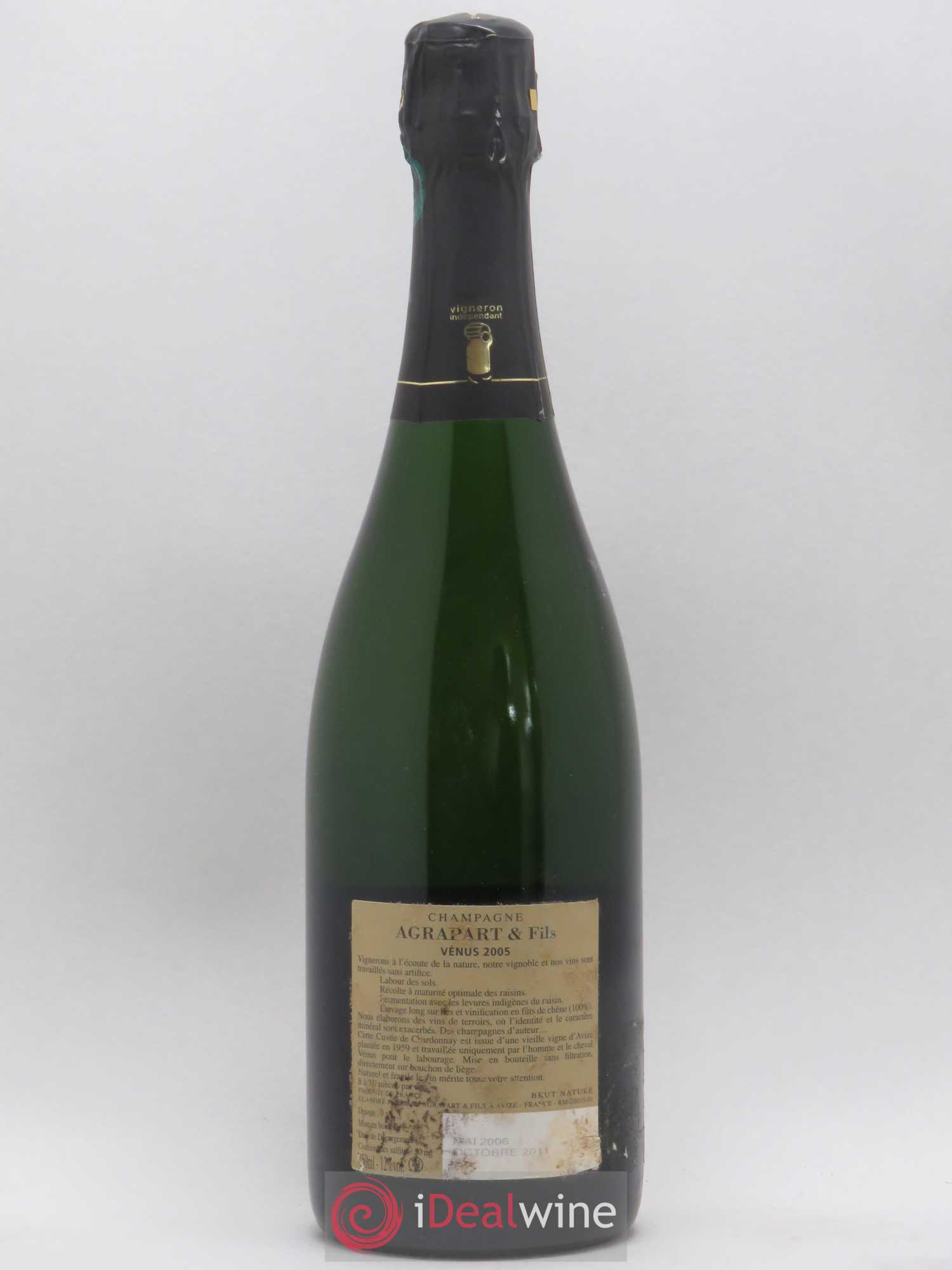 Vénus Blanc de Blancs Brut Nature Pascal Agrapart 2005 - Lot de 1 bouteille - 1