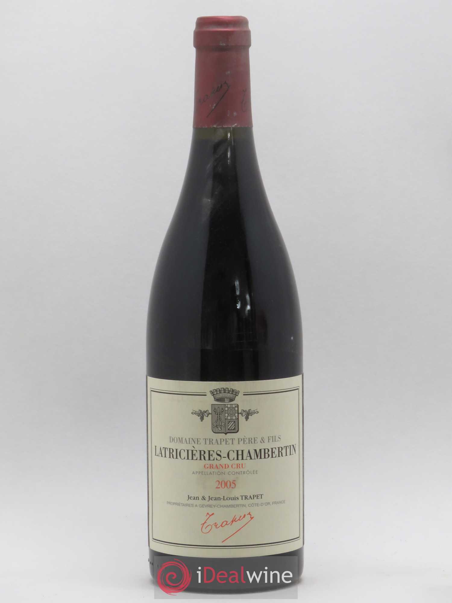 Latricières-Chambertin Grand Cru Domaine Trapet 2005 - Lot de 1 bouteille - 0