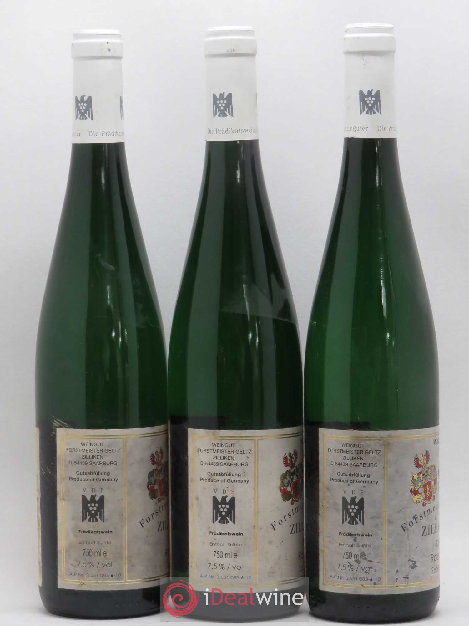 Allemagne Mosel-Saar Riesling Saarburge Rausch Spätlese Geltz Zilliken 2009 - Posten von 3 Flaschen - 1