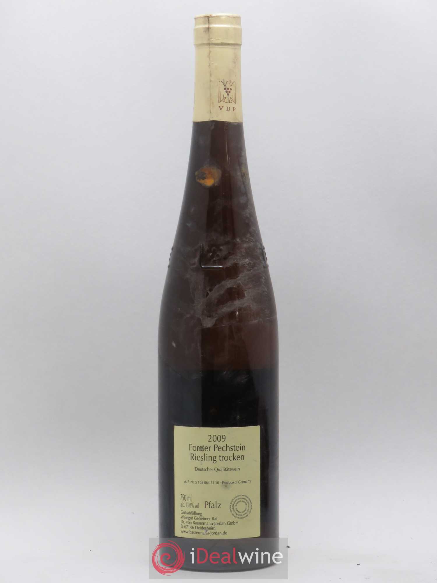 Allemagne Pfalz Riesling Forster Pechstein GG Bassermann Jordan 2009 - Lot of 1 bottle - 1