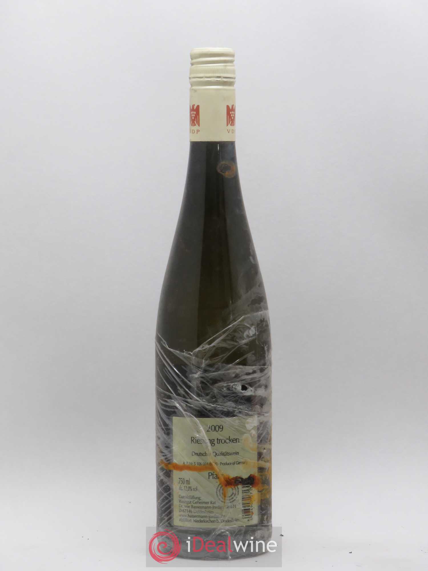 Allemagne Pfalz Riesling Trocken Bassermann Jordan 2009 - Posten von 1 Flasche - 1