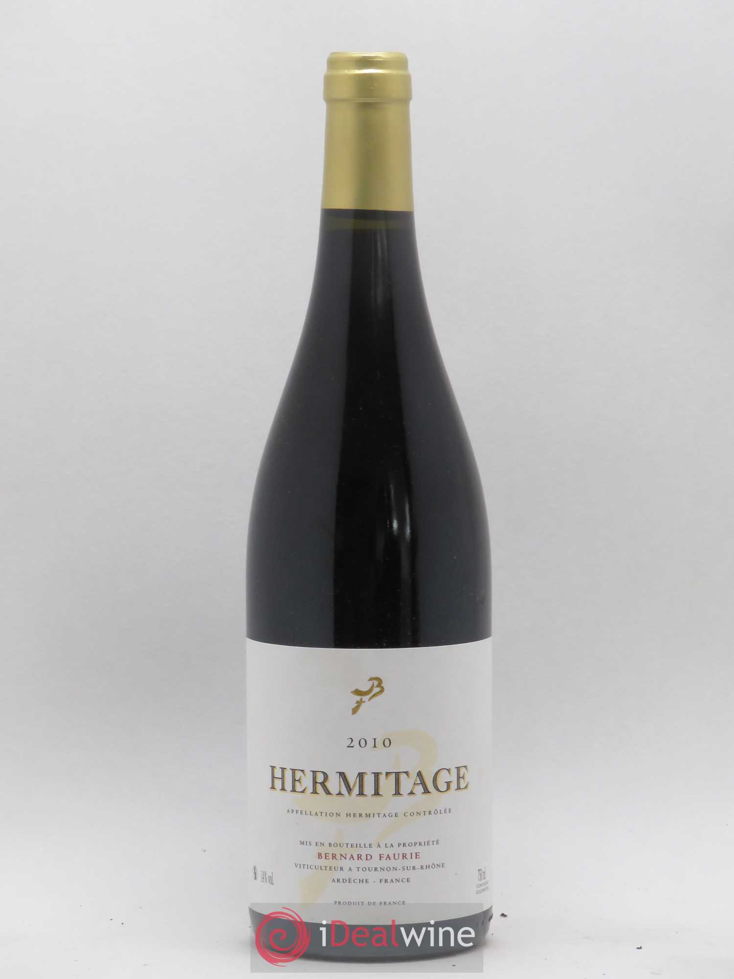 Hermitage Bessards Méal (capsule dorée) Bernard Faurie 2010 - Lot de 1 bouteille - 0