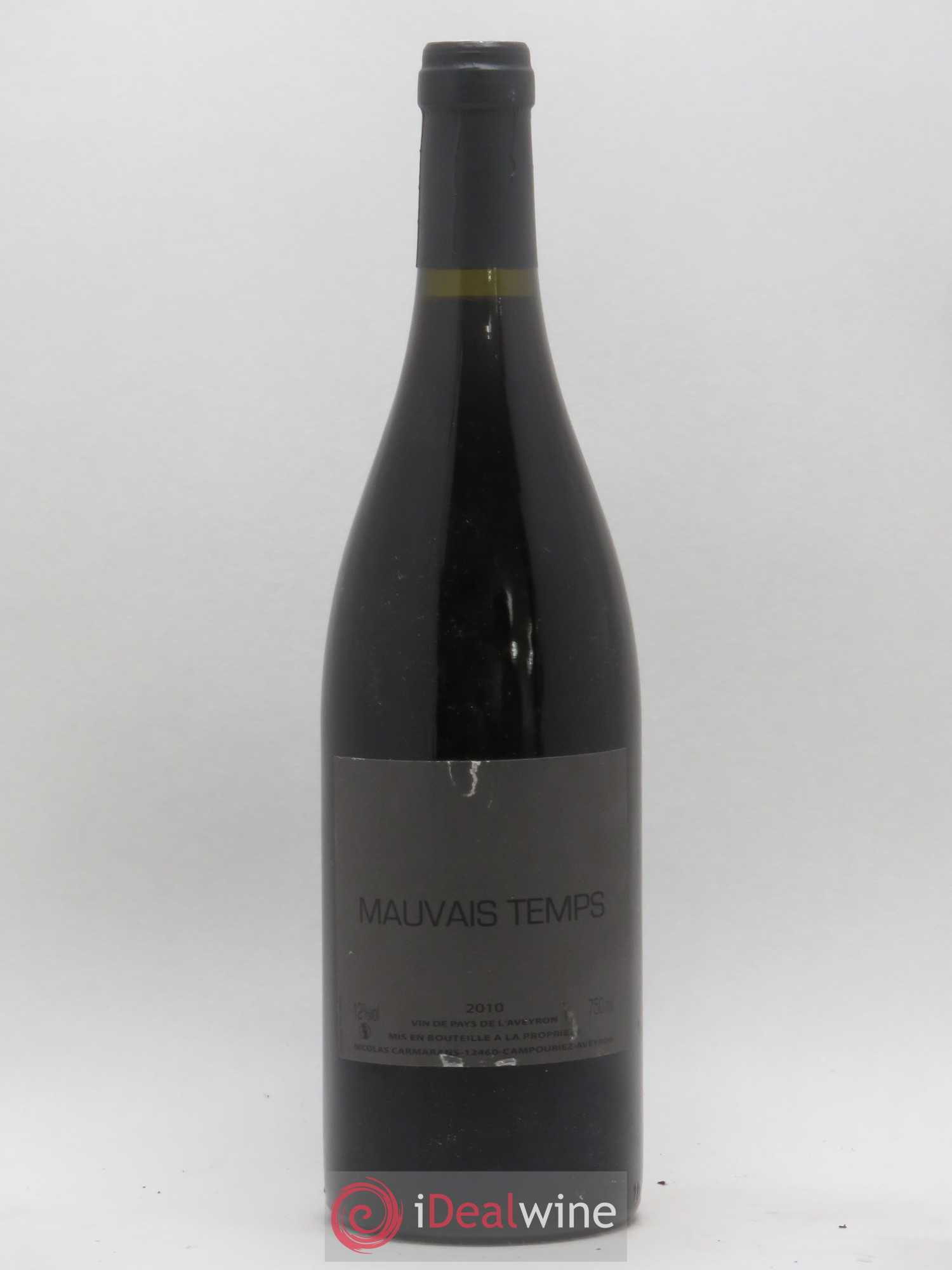 Sud-Ouest Vin du Pays de L'Aveyron Mauvais Temps Nicolas Carmarans 2010 - Posten von 1 Flasche - 0