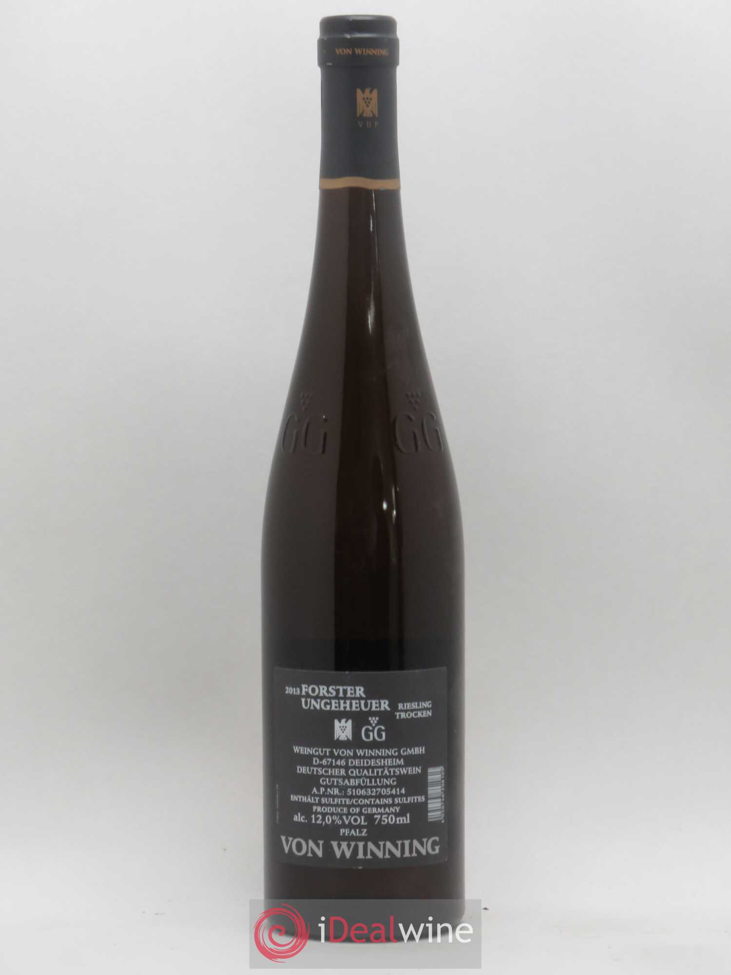 Allemagne Pfalz Riesling Forster Ungeheuer Gg Von Winning Trocken 2013 - Posten von 1 Flasche - 1