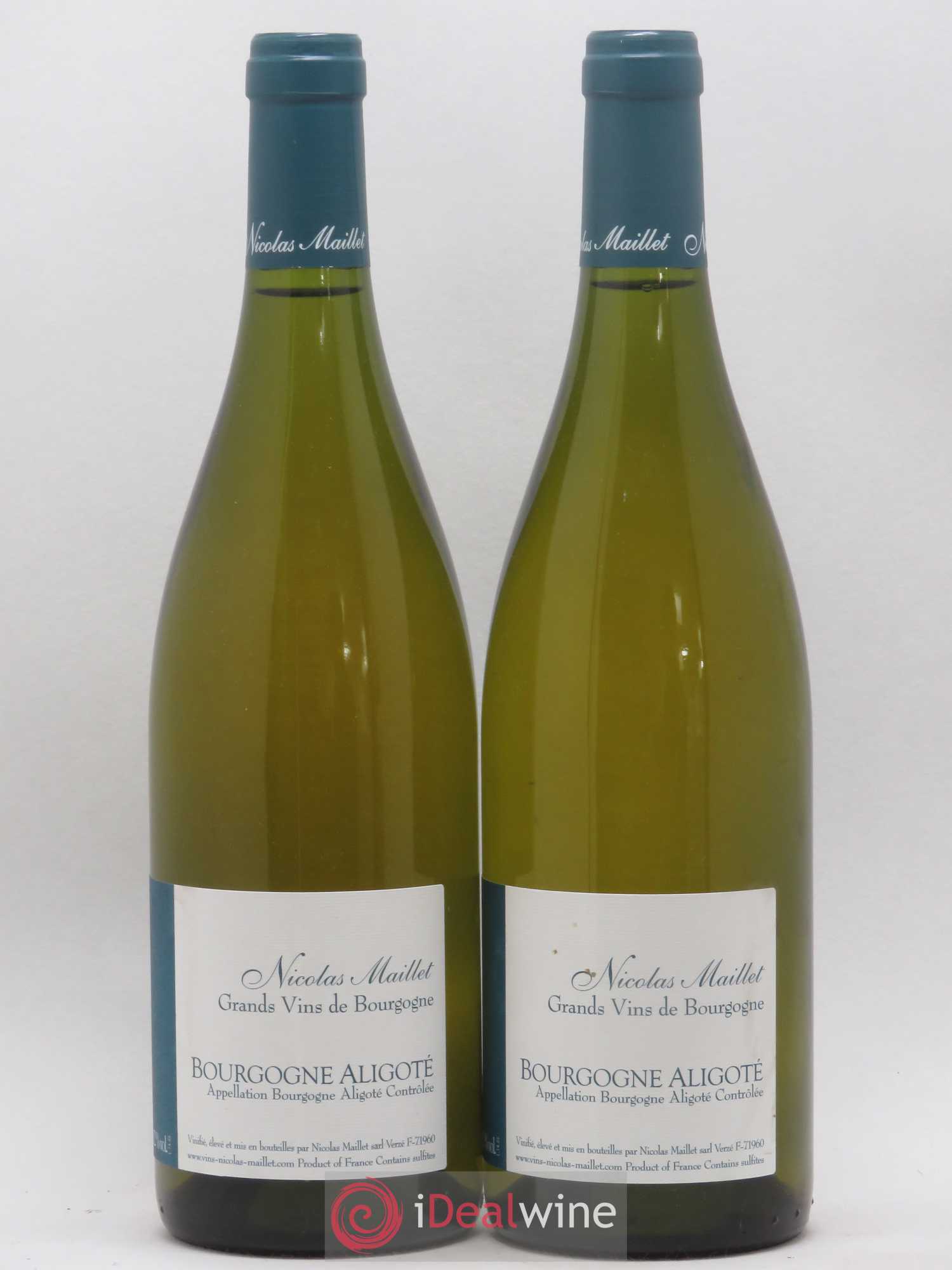 Bourgogne Aligoté Nicolas Maillet (sans prix de réserve) 2014 - Lot de 2 bouteilles - 0