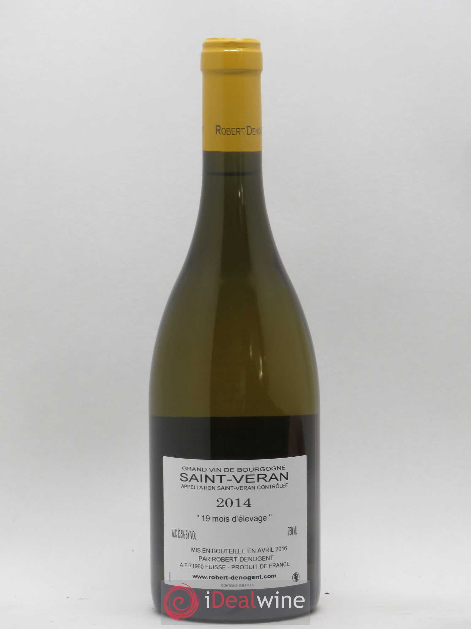 Saint-Véran Les Pommards Vieilles Vignes Robert Denogent (Domaine) 2014 - Lot de 1 bouteille - 1