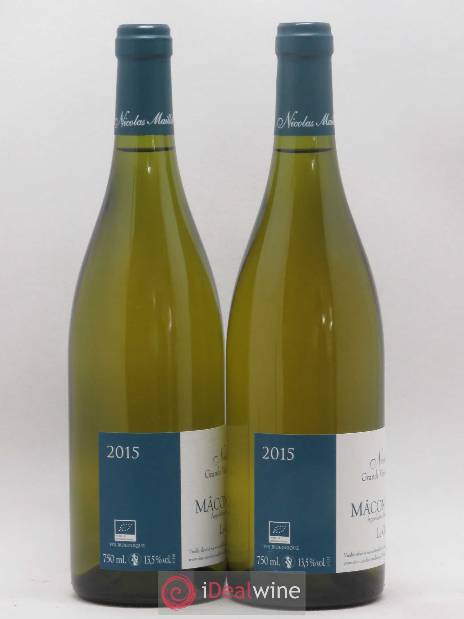 Mâcon-Verzé Le Chemin Blanc Nicolas Maillet 2015 - Lot de 2 bouteilles - 1