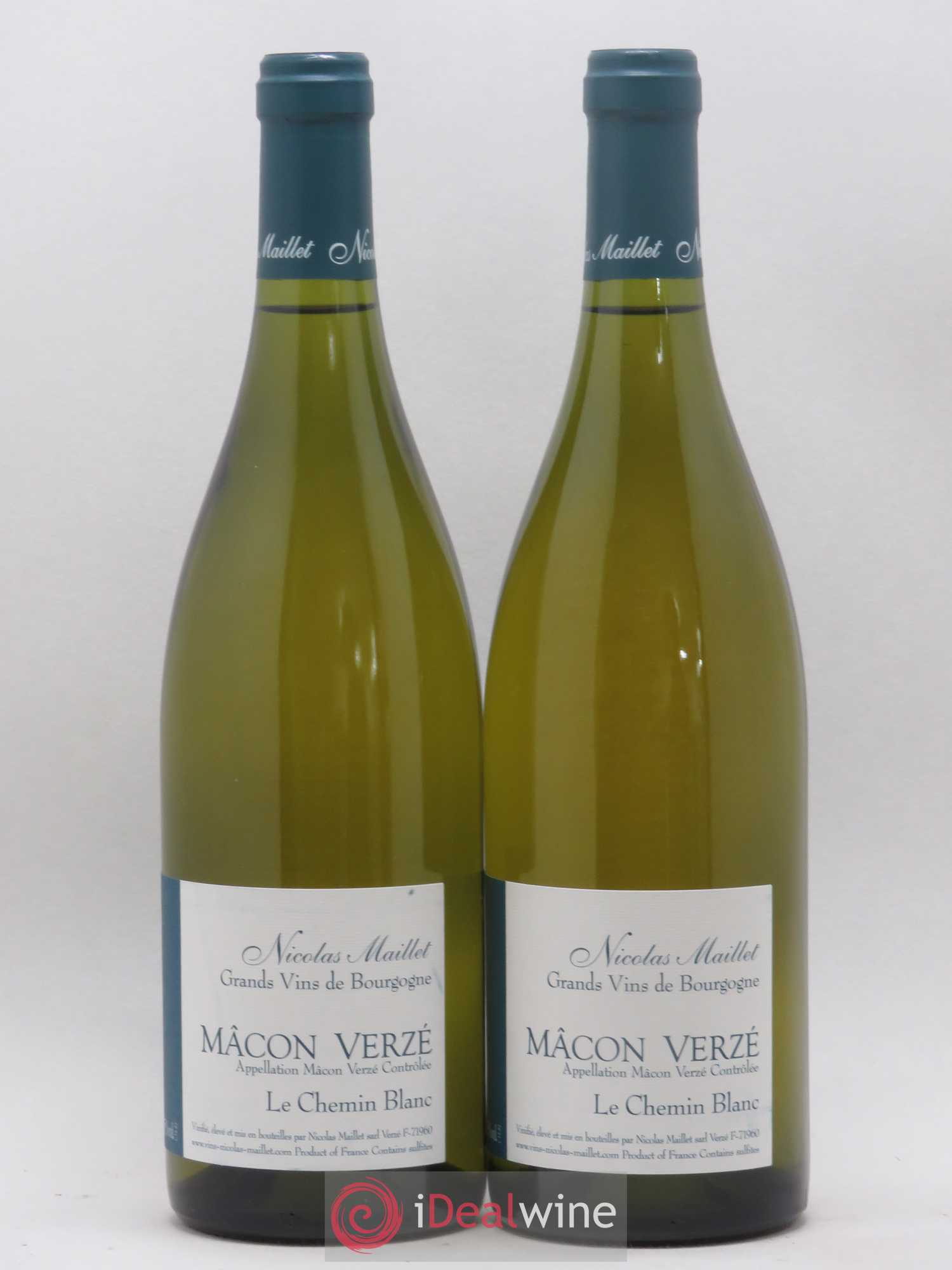 Mâcon-Verzé Le Chemin Blanc Nicolas Maillet 2015 - Lot de 2 bouteilles - 0