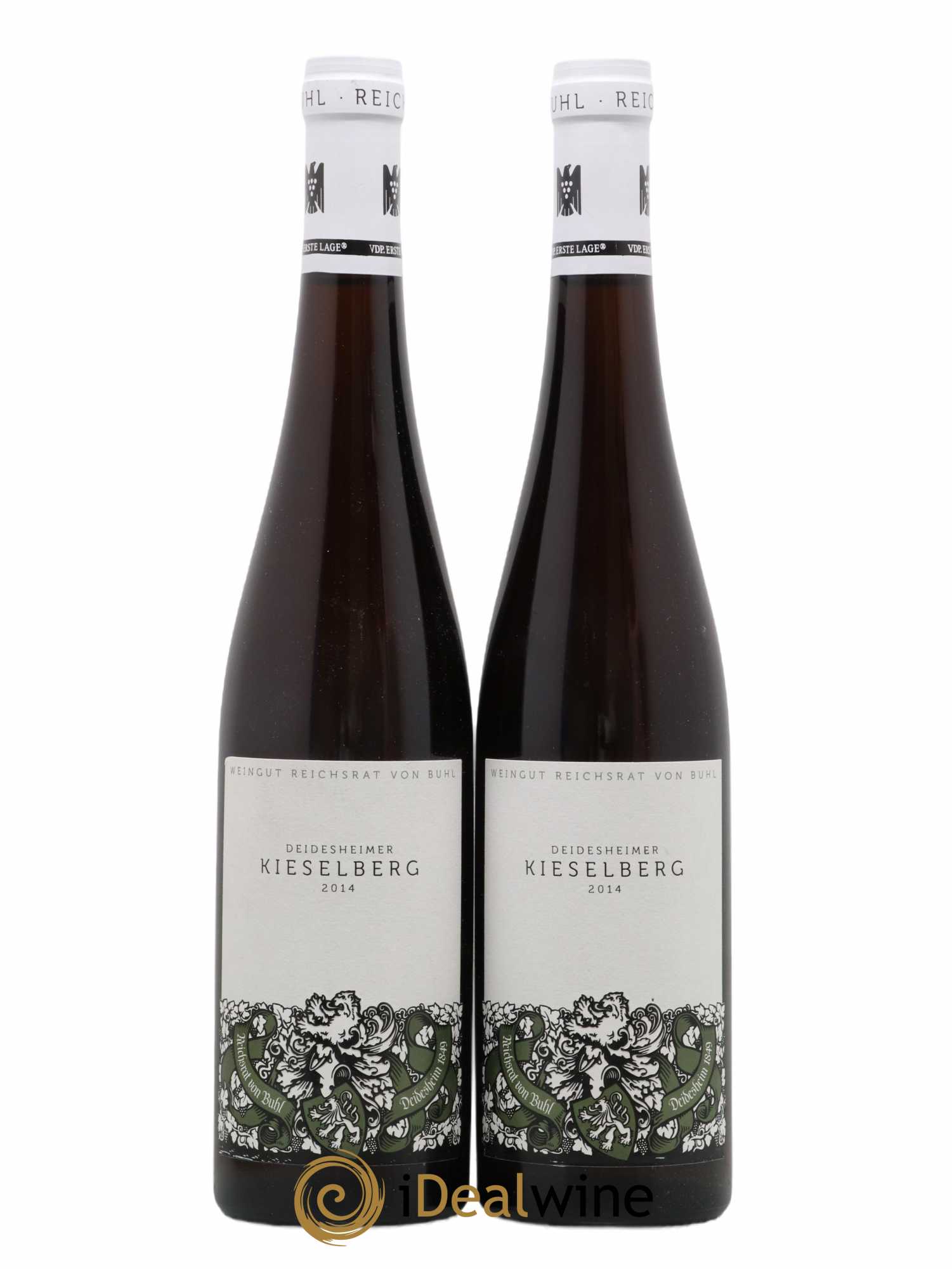 Allemagne Pfalz Deidesheimer Kieselberg Trocken Von Buhl 2014 - Lot de 2 bouteilles - 0