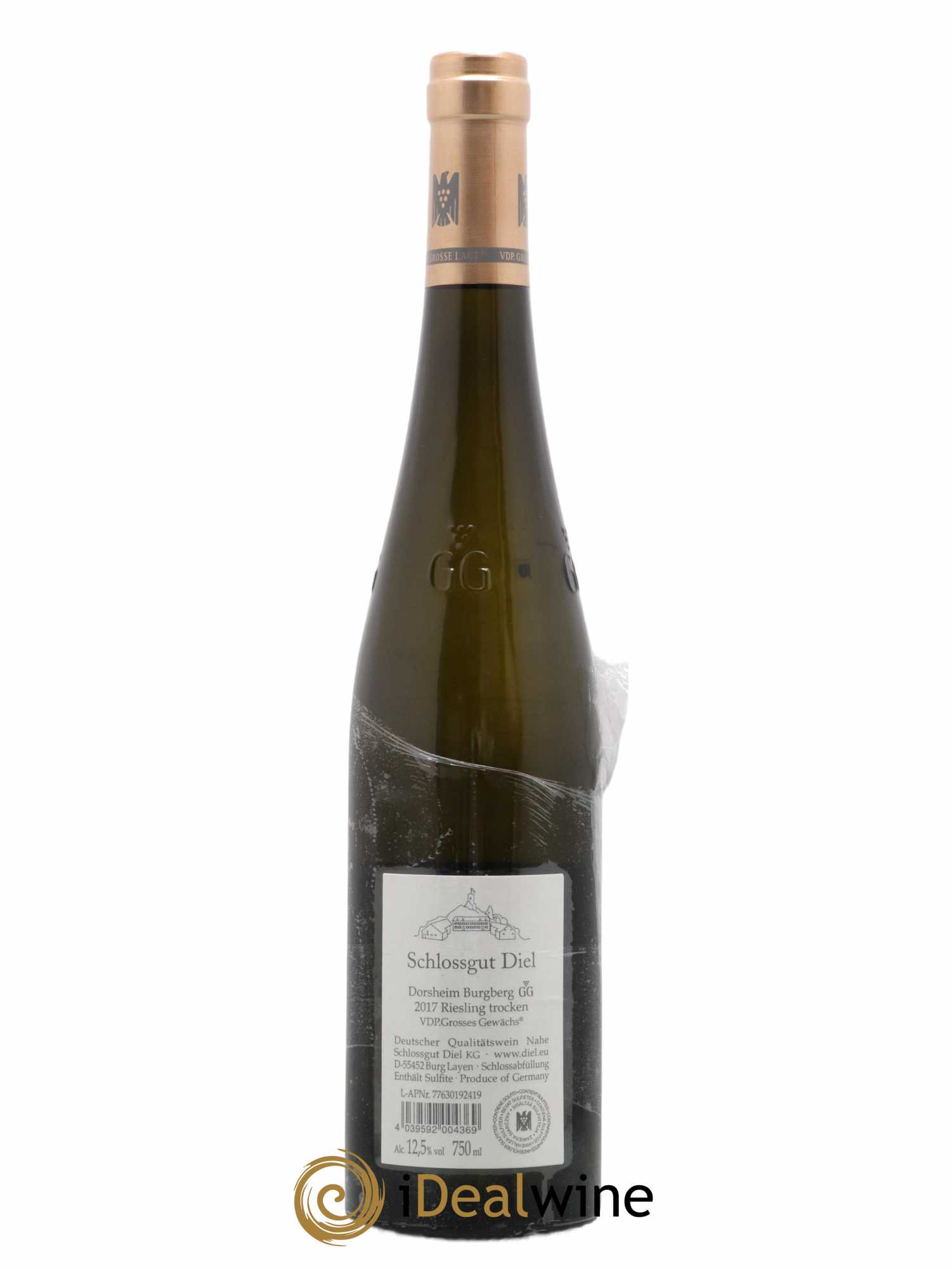Allemagne Nahe Dorsheimer Burgberg Trocken Gg Schlossgut Diel 2017 - Lot de 1 bouteille - 1