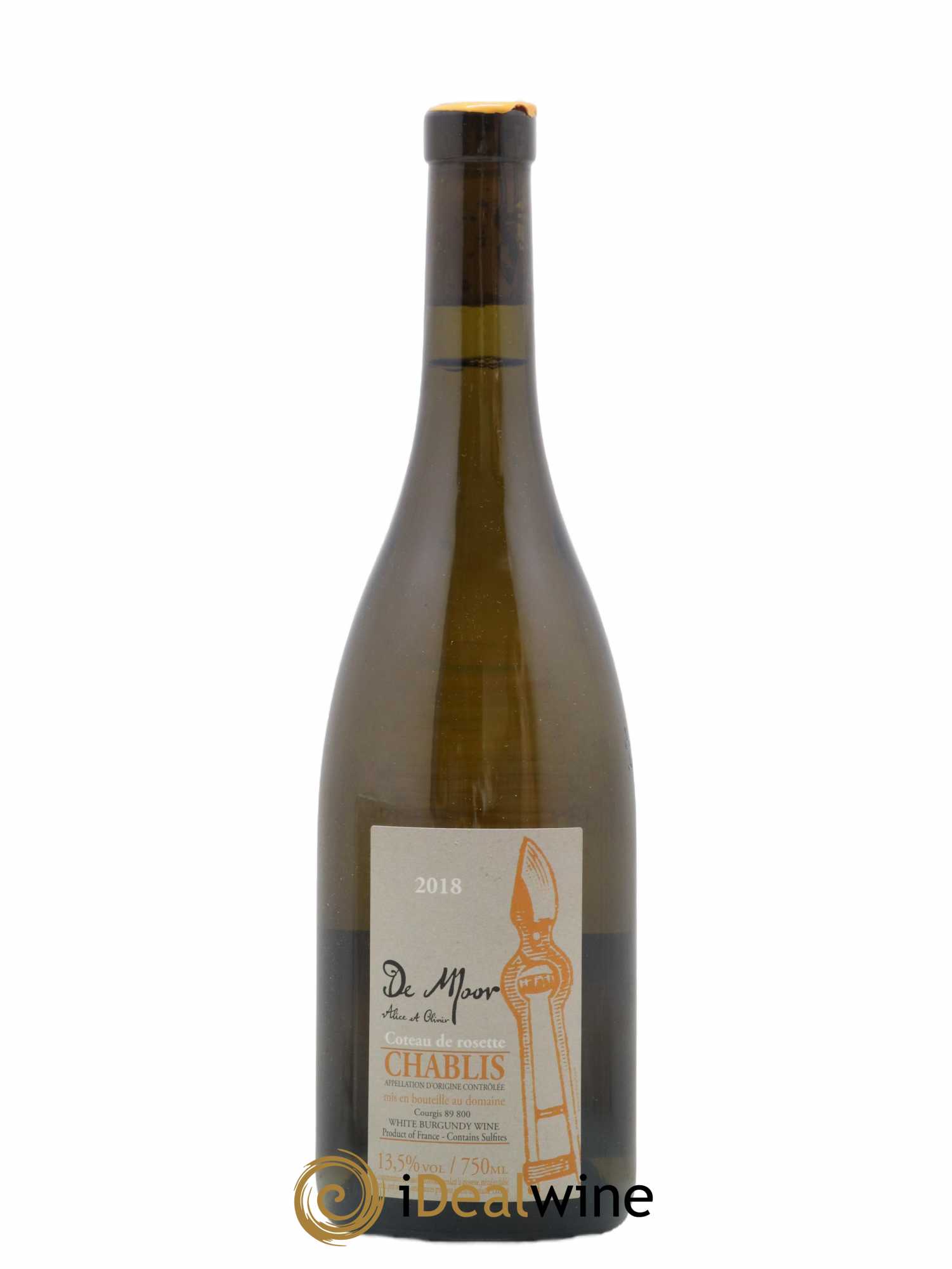 Chablis Côteau de Rosette Alice et Olivier De Moor 2018 - Lot de 1 bouteille - 0