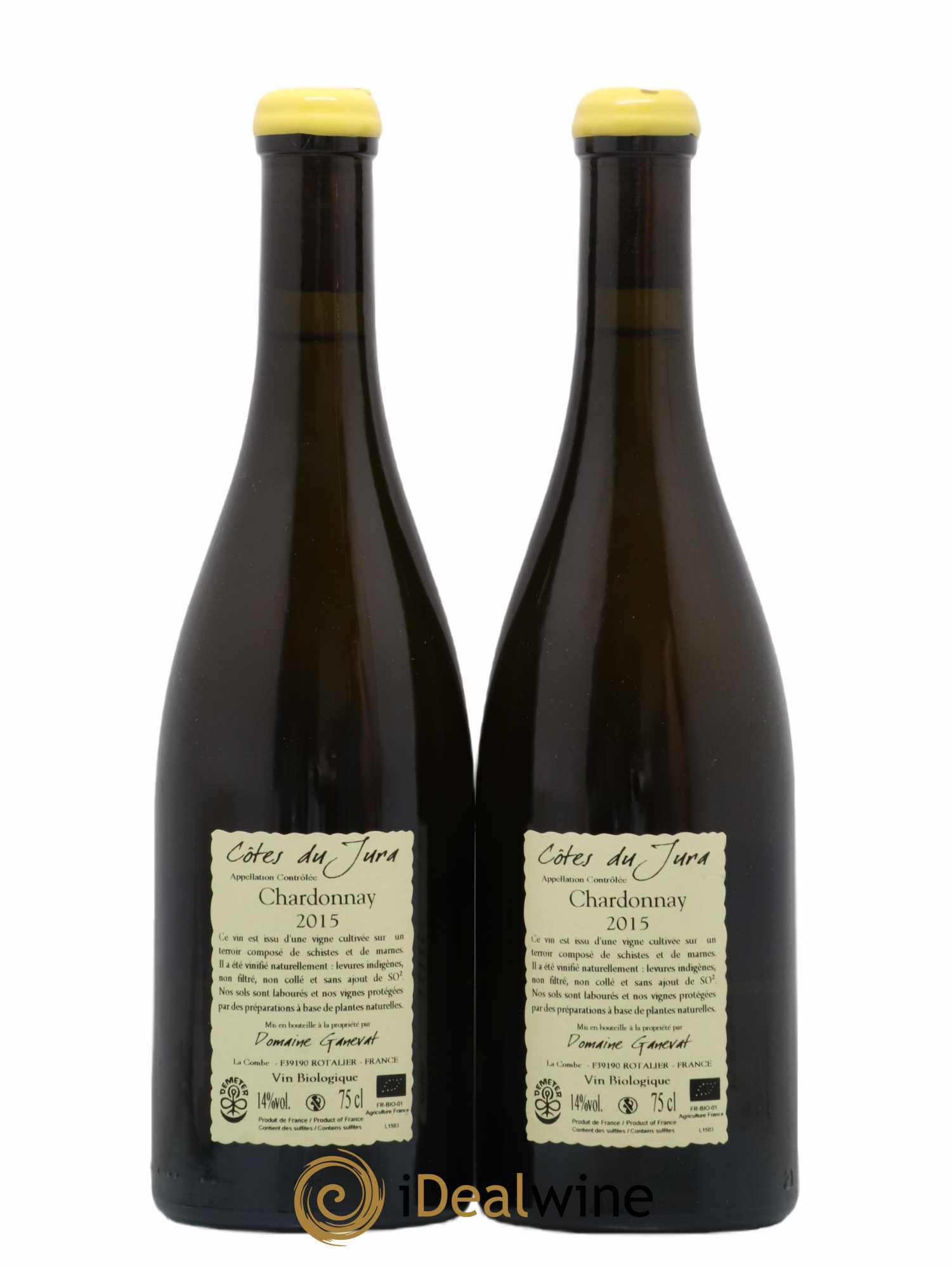 Côtes du Jura Grusse en Billat Jean-François Ganevat (Domaine) 2015 - Lot de 2 bouteilles - 1