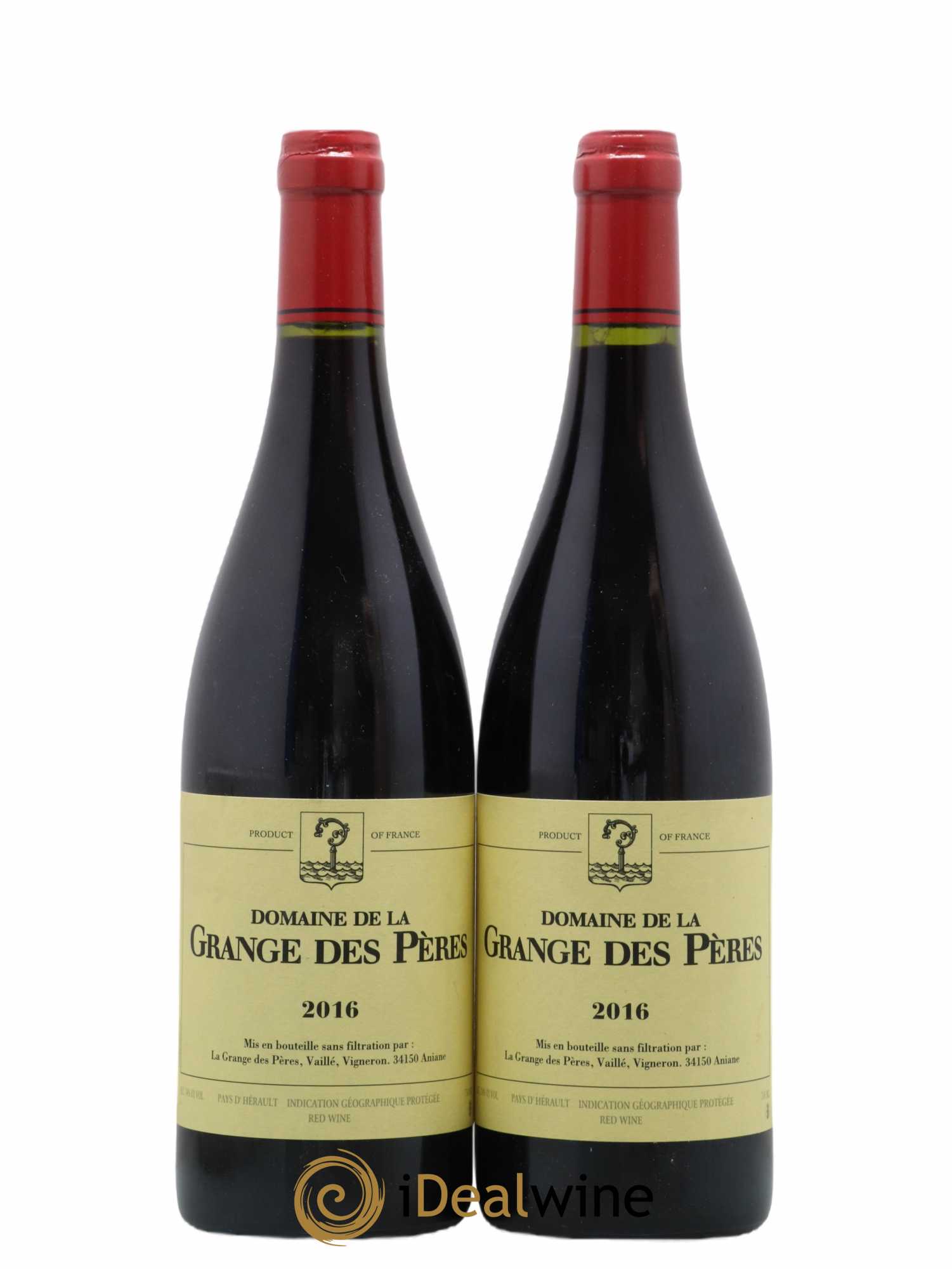 Pays d'Hérault Grange des Pères Laurent Vaillé 2016 - Lot de 2 bouteilles - 0