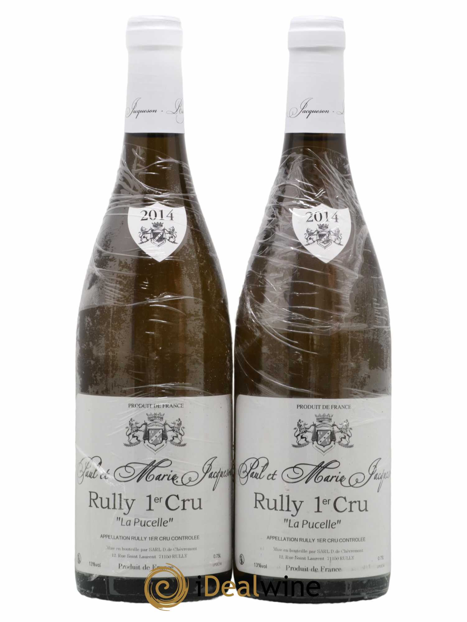 Rully 1er Cru La Pucelle Paul & Marie Jacqueson 2014 - Lot de 2 bouteilles - 0