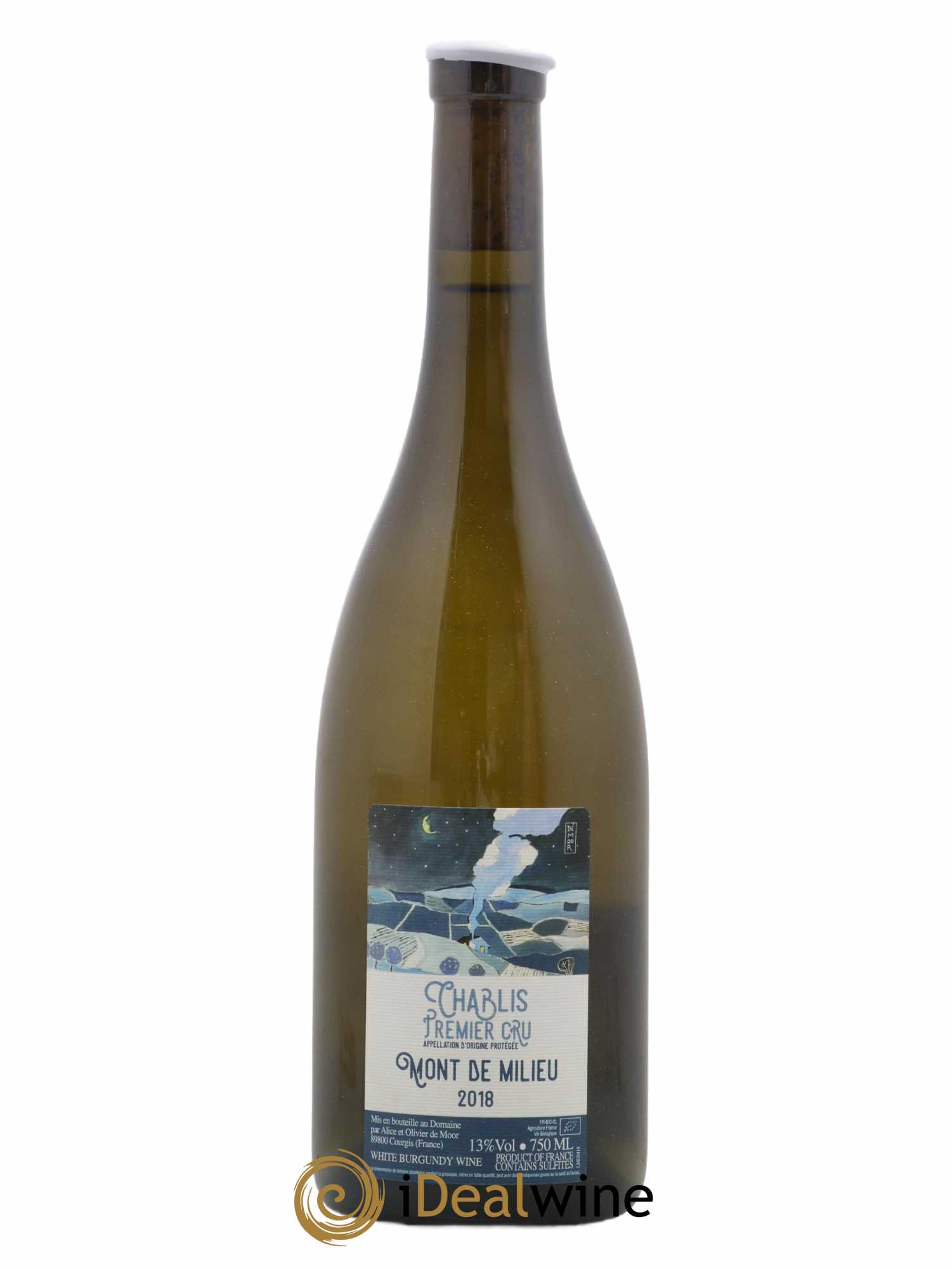 Chablis 1er Cru Mont de Milieu Alice et Olivier De Moor 2018 - Lot de 1 bouteille - 0