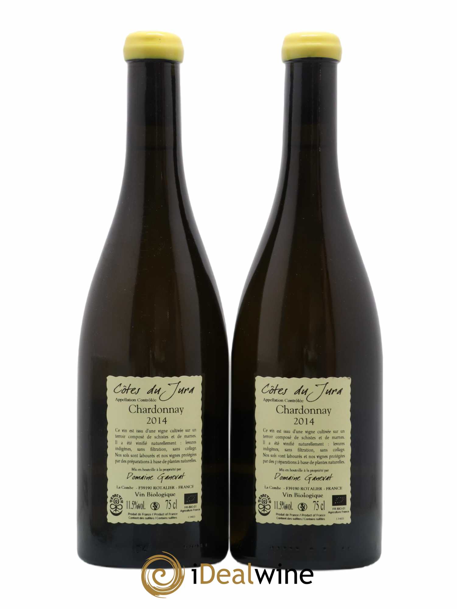 Côtes du Jura Grusse en Billat Jean-François Ganevat (Domaine) 2014 - Lot de 2 bouteilles - 1