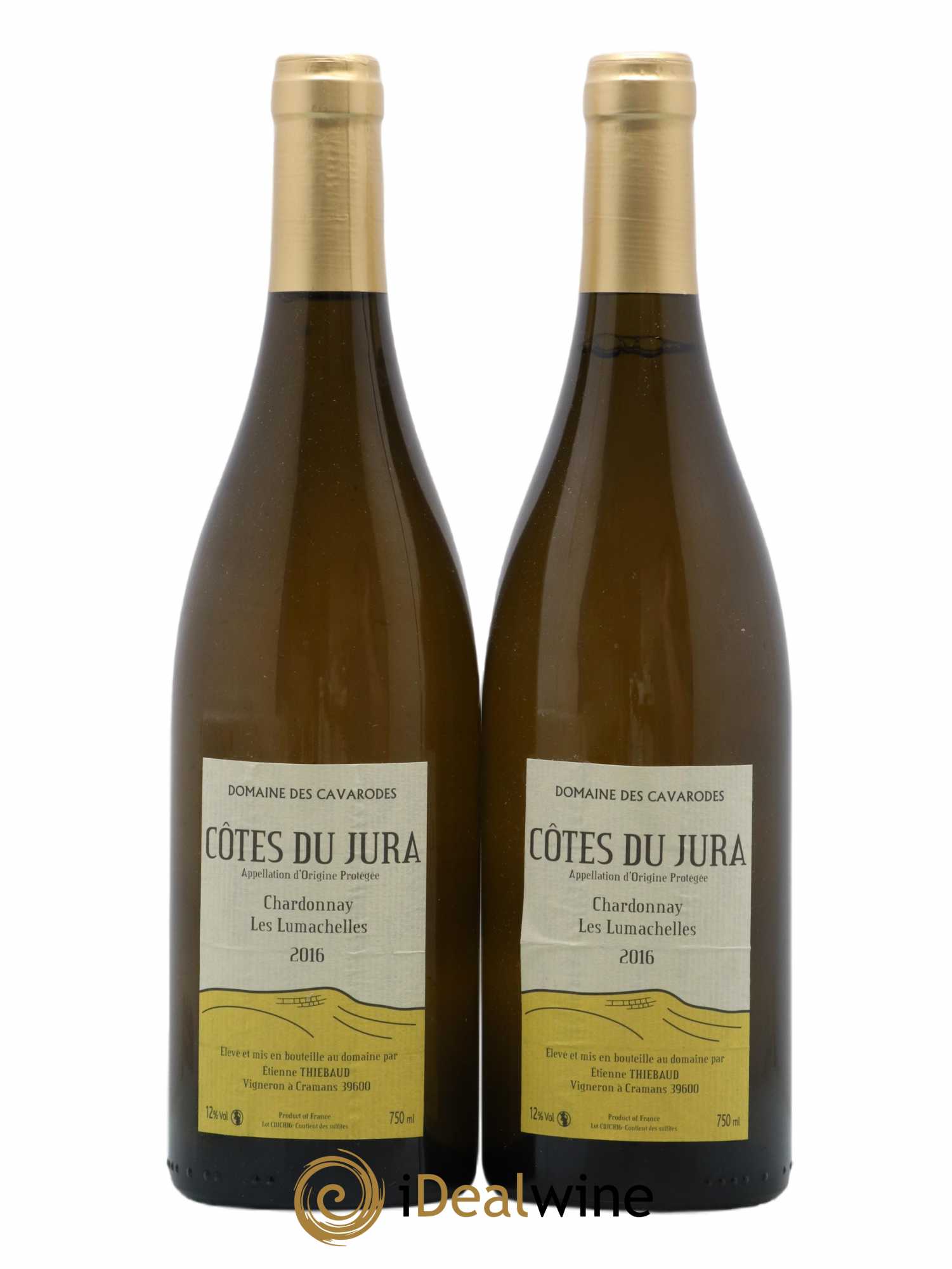 Côtes du Jura Chardonnay Les Lumachelles Cavarodes (Domaine des) - Etienne Thiébaud 2016 - Lot de 2 bouteilles - 0
