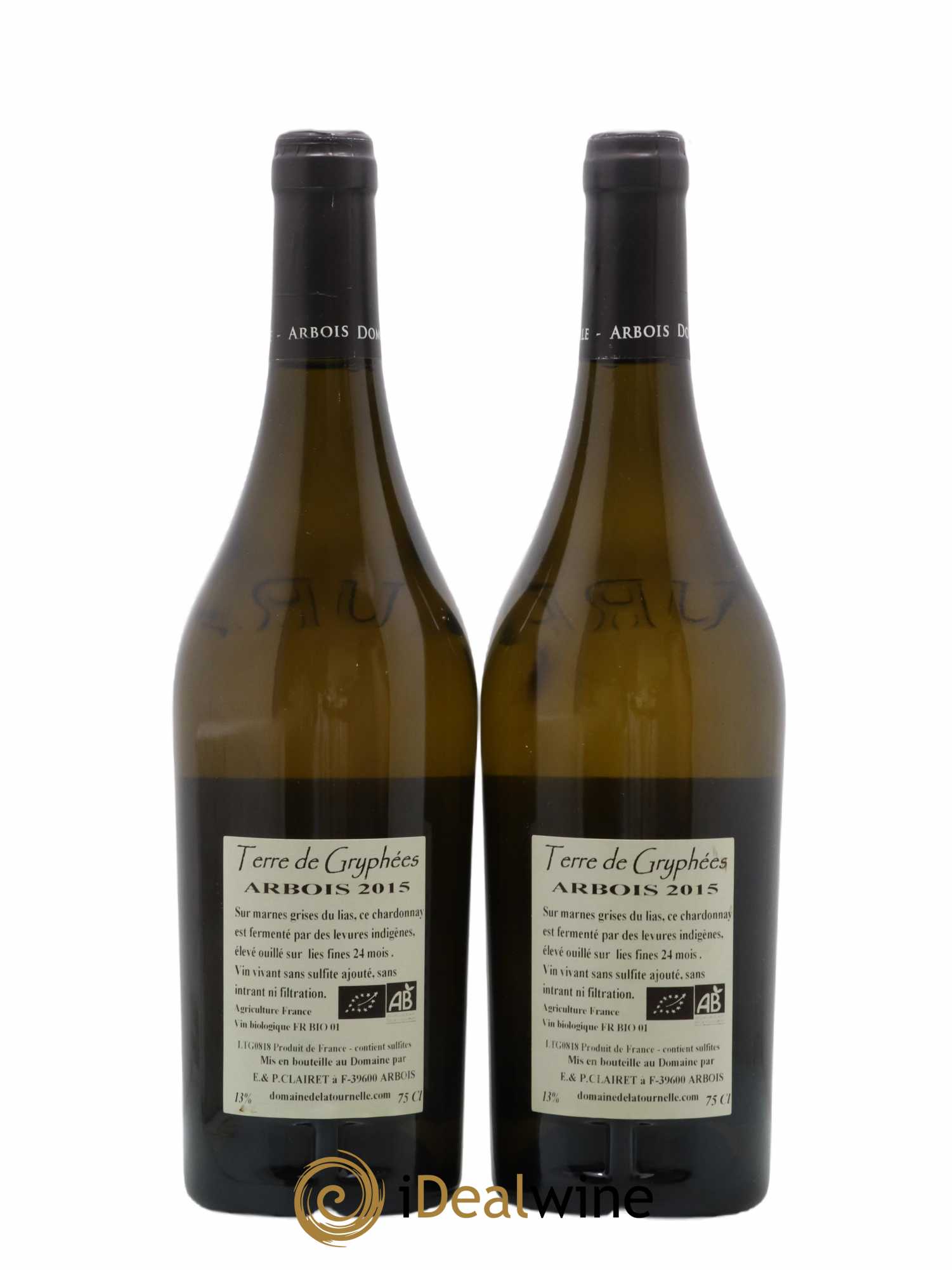 Arbois Terre De Gryphées Domaine de la Tournelle 2015 - Lot de 2 bouteilles - 1