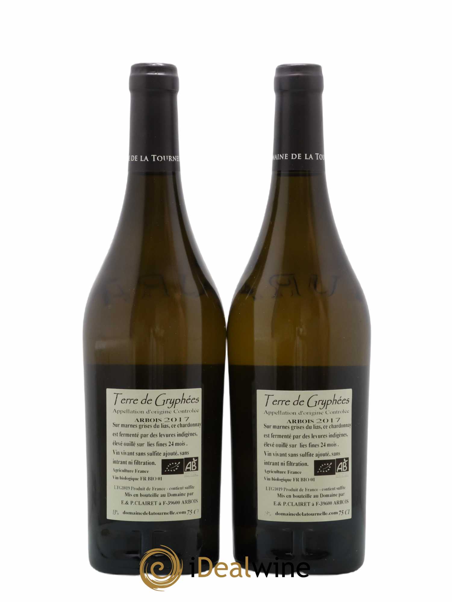 Arbois Terre De Gryphées Domaine de la Tournelle 2017 - Lot de 2 bouteilles - 1