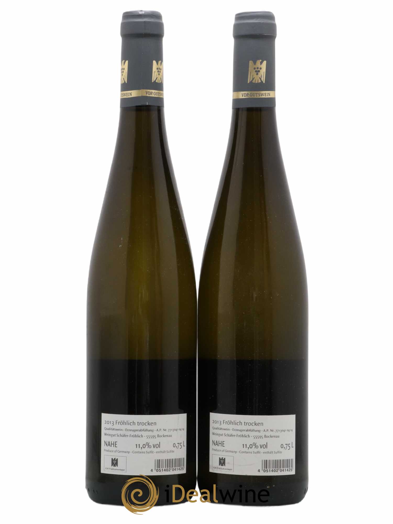 Allemagne Nahe Fröhlich Trocken Schäfer-Fröhlich 2013 - Lot de 2 bouteilles - 1