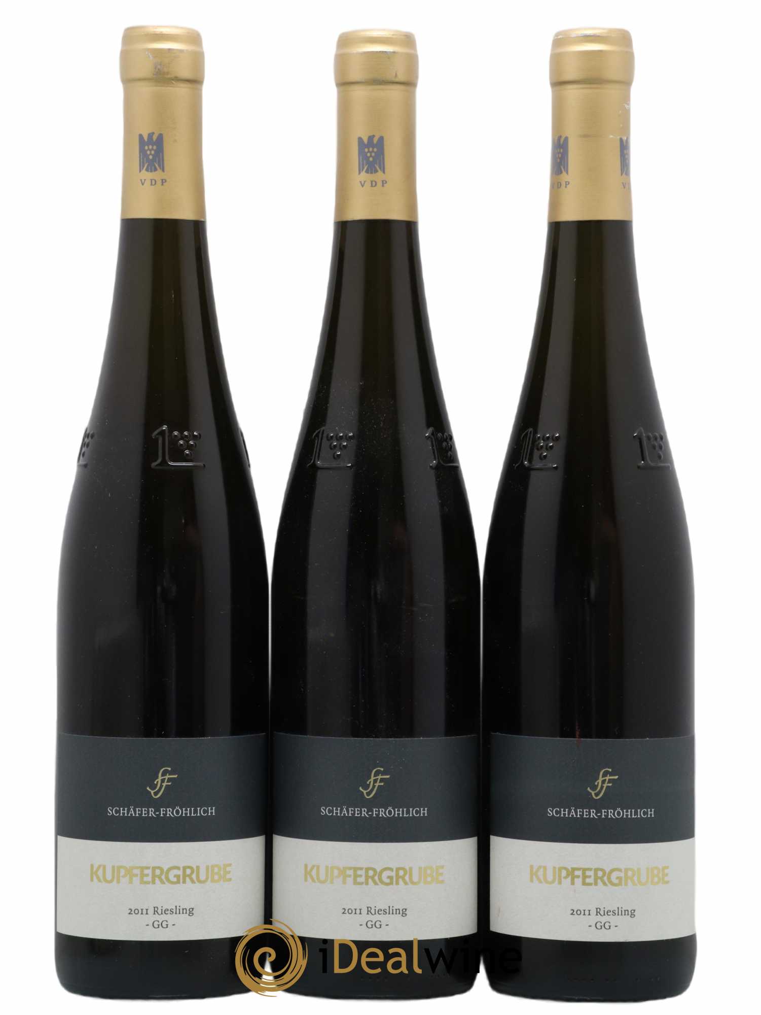 Allemagne Nahe Schlossböckelheimer Kupfergrube Riesling Trocken GG Schäfer-Fröhlich 2011 - Lot de 3 bouteilles - 0
