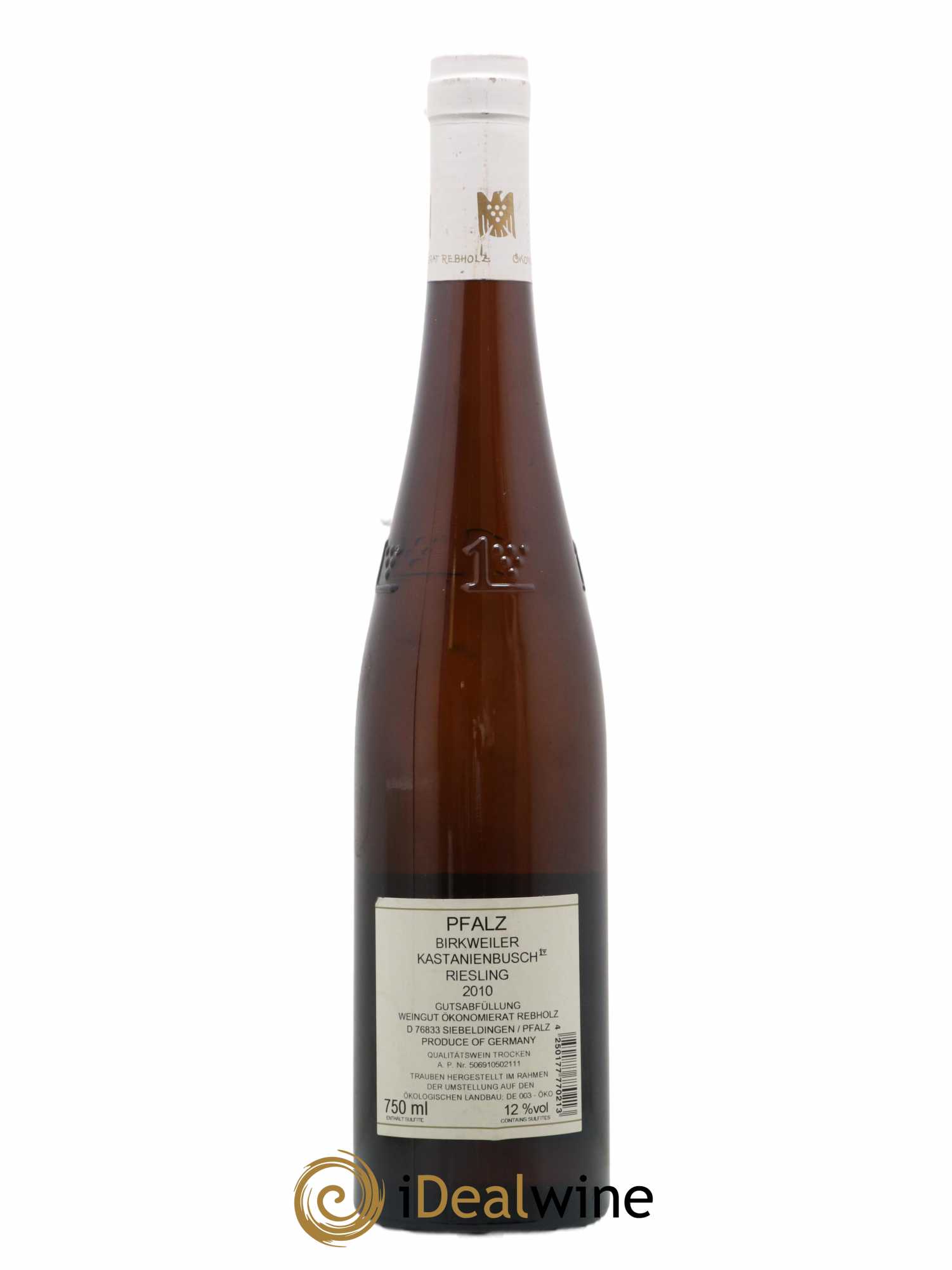 Allemagne Pfalz Birkweiler Kastanienbusch Trocken Gg Rebholz 2010 - Lot de 1 bouteille - 1