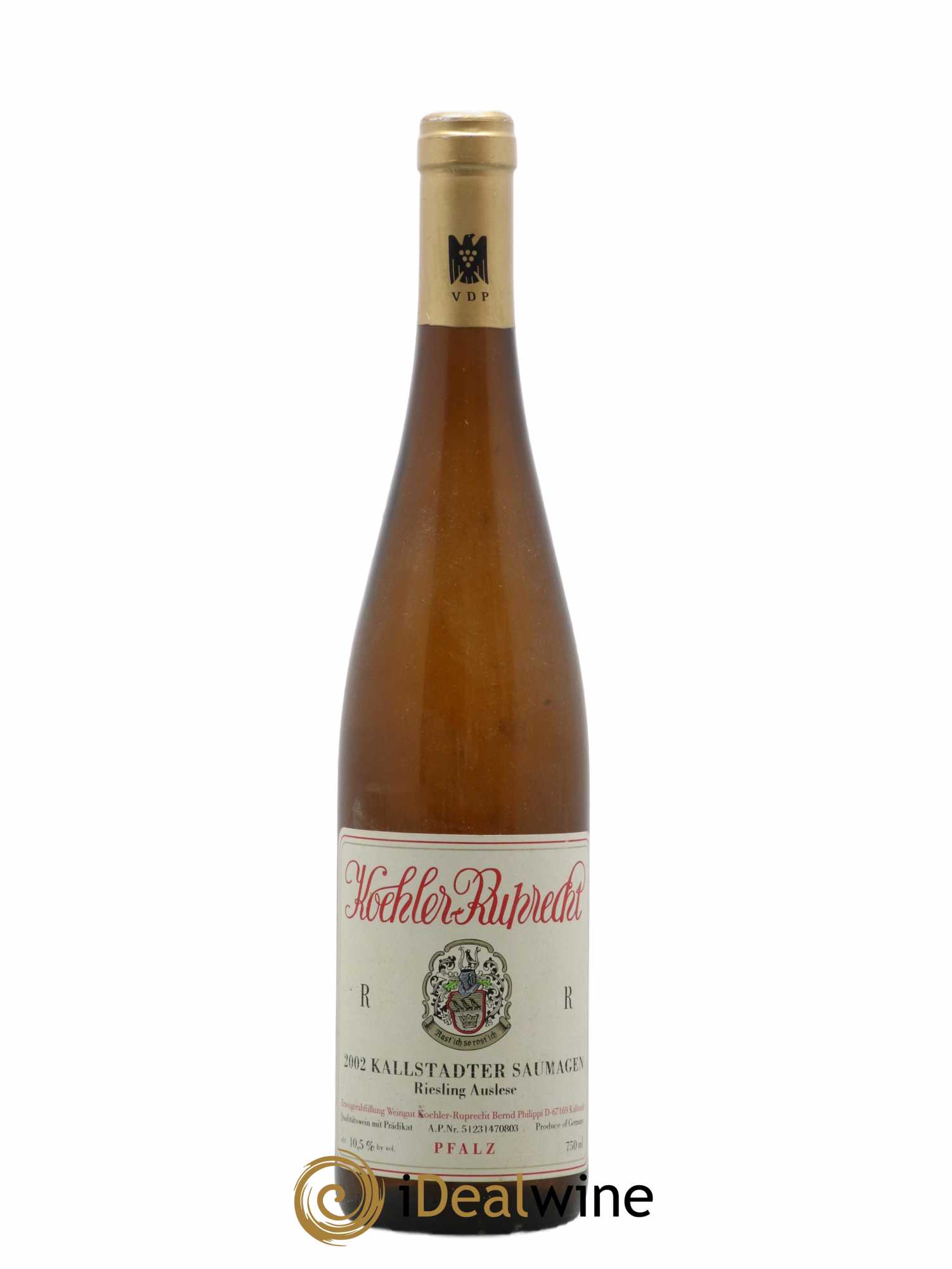 Allemagne Pfalz Kallstadter Saumagen Auslese R Koehler Ruprecht 2002 - Lot de 1 bouteille - 0
