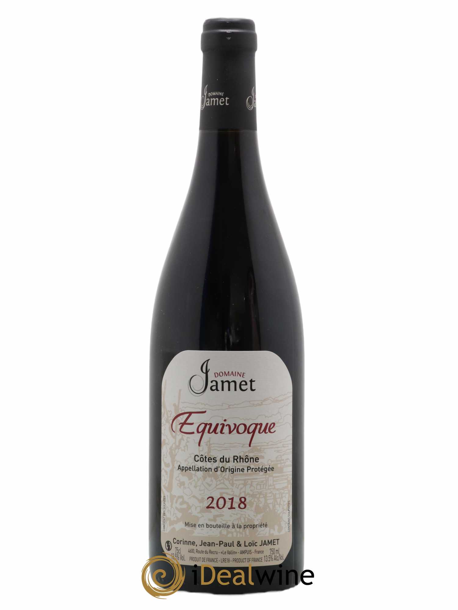 Côtes-du-Rhône Equivoque Jamet (Domaine) 2018 - Lot de 1 bouteille - 0