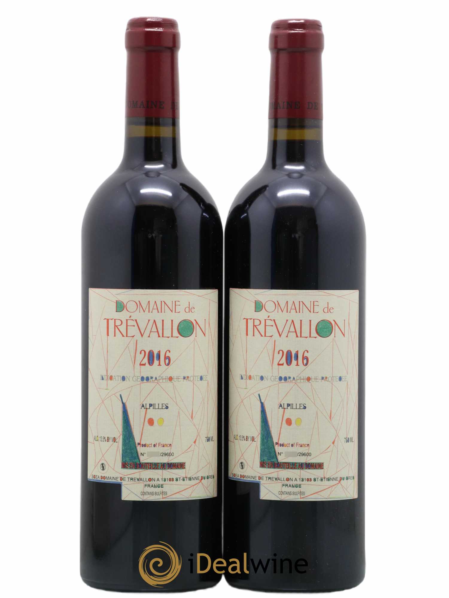Alpilles Trévallon (Domaine de) Eloi Dürrbach 2016 - Lot de 2 bouteilles - 0