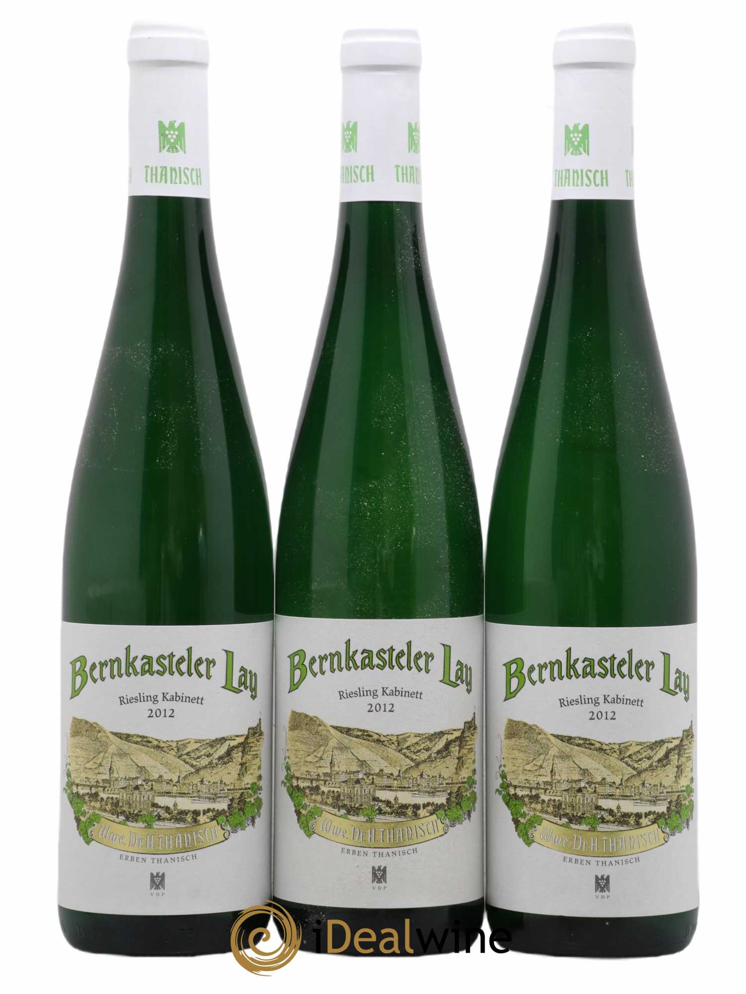 Allemagne Mosel-Saar Bernkasteler Lay Kabinett Wwe Dr. H. Thanisch 2012 - Lot de 3 bouteilles - 0