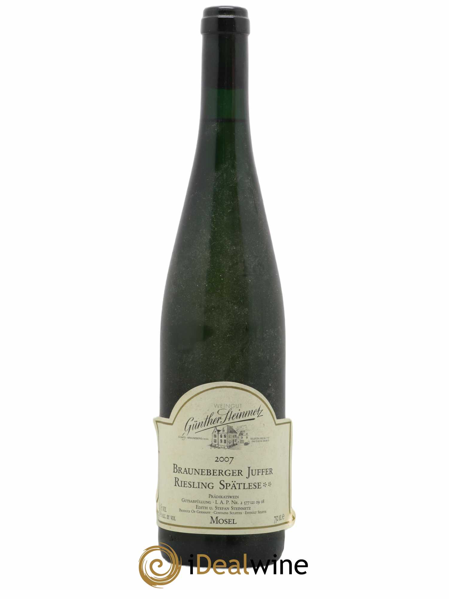 Allemagne Mosel-Saar Brauneberger Juffer Spätlese Günther Steinmetz 2007 - Lot de 1 bouteille - 0