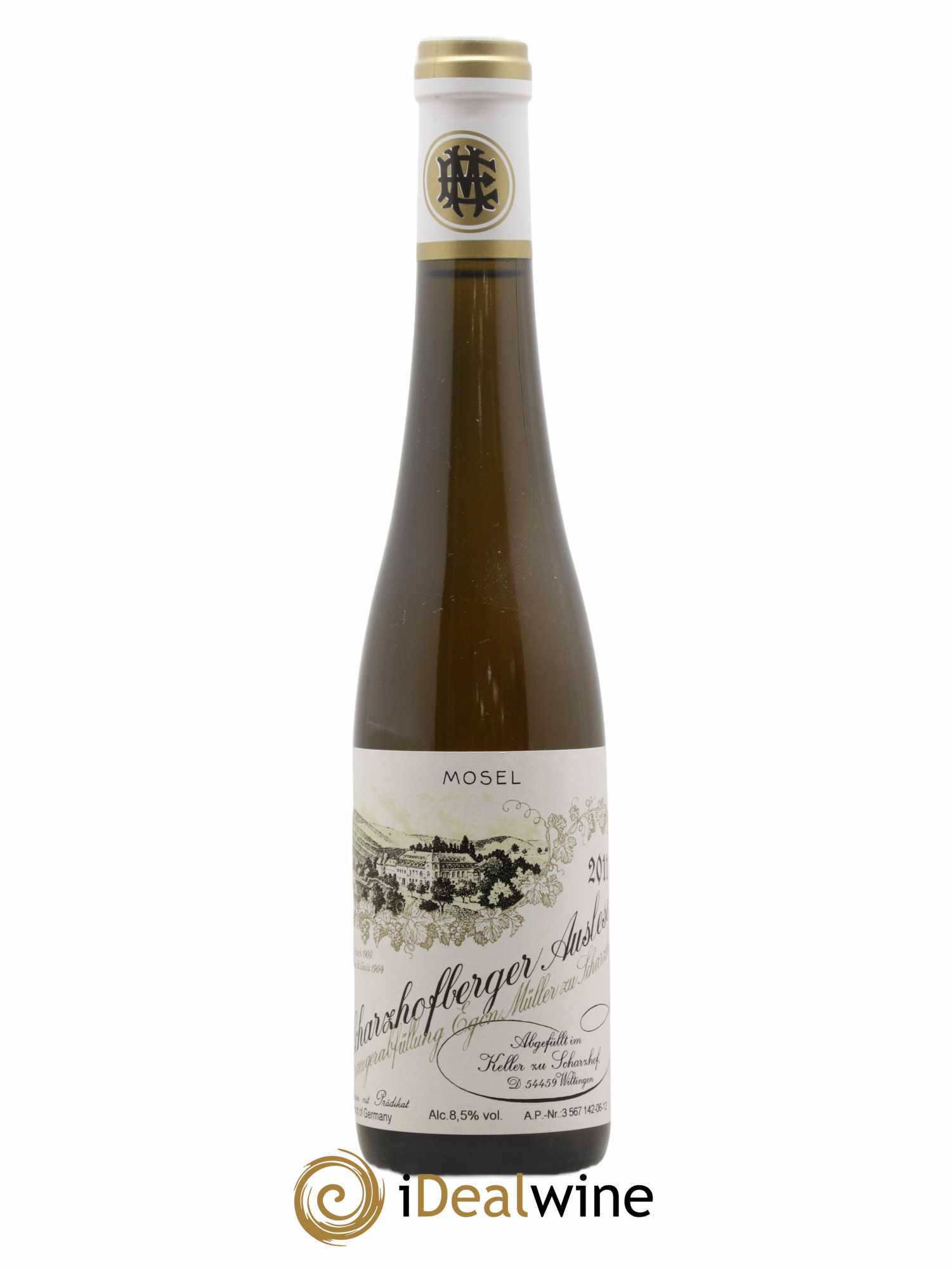 Riesling Scharzhofberger Auslese Egon Muller Ap06 2011 - Posten von 1 Demi-Flasche - 0