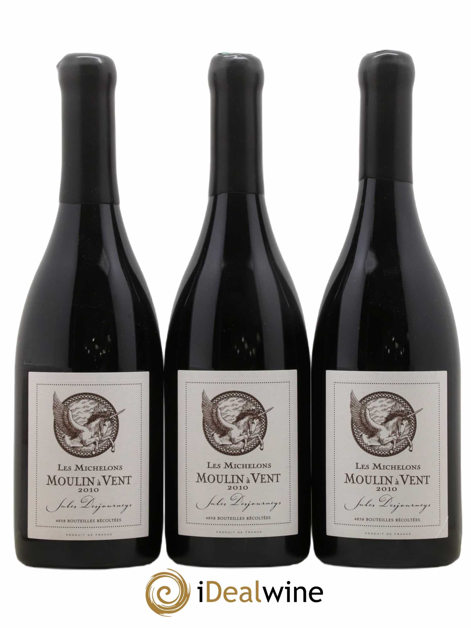 Moulin-à-Vent Les Michelons Jules Desjourneys 2010 - Lot de 3 bouteilles - 0