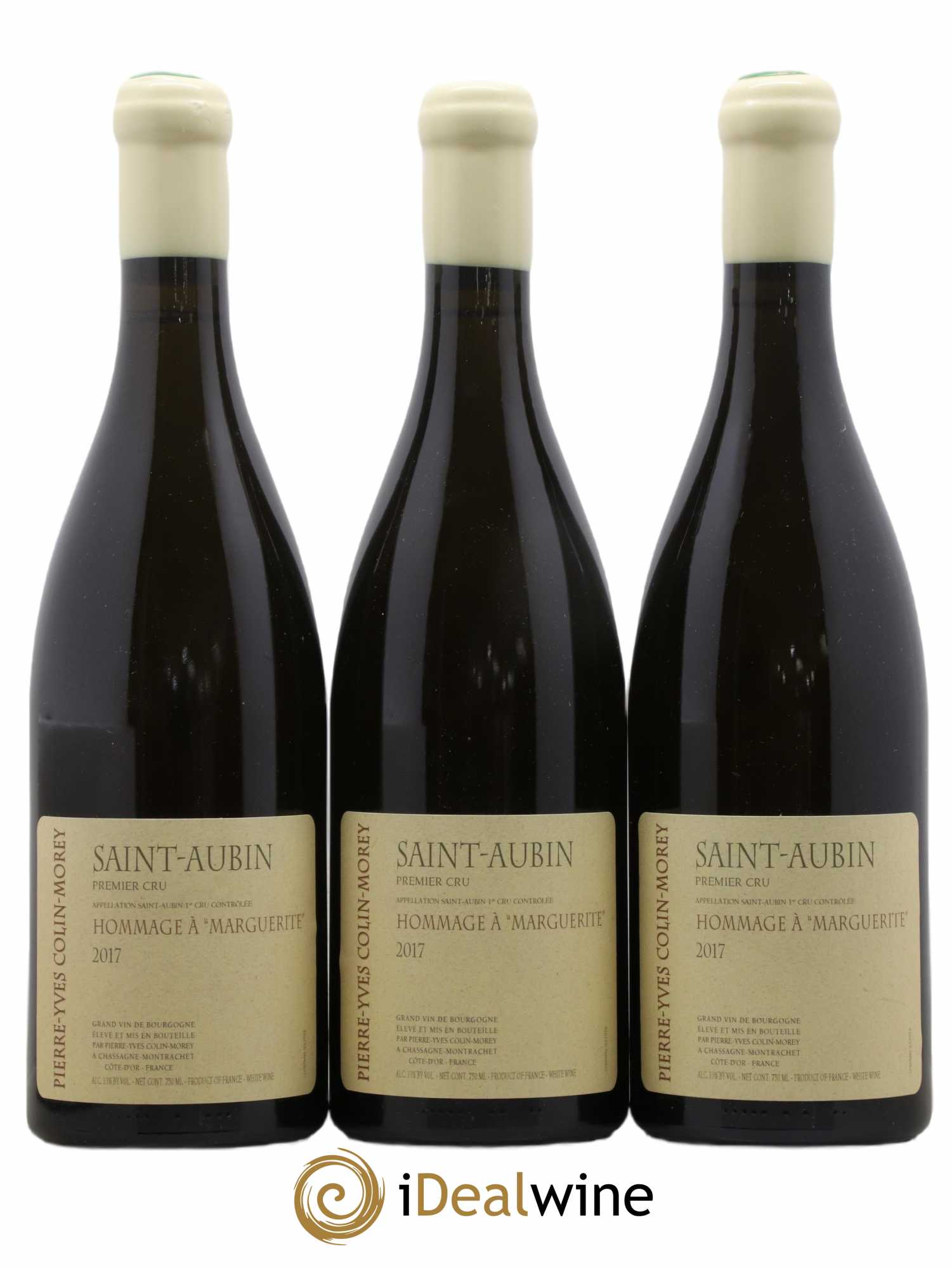 Saint-Aubin 1er Cru Hommage à Marguerite Pierre-Yves Colin Morey 2017 - Lot de 3 bouteilles - 0