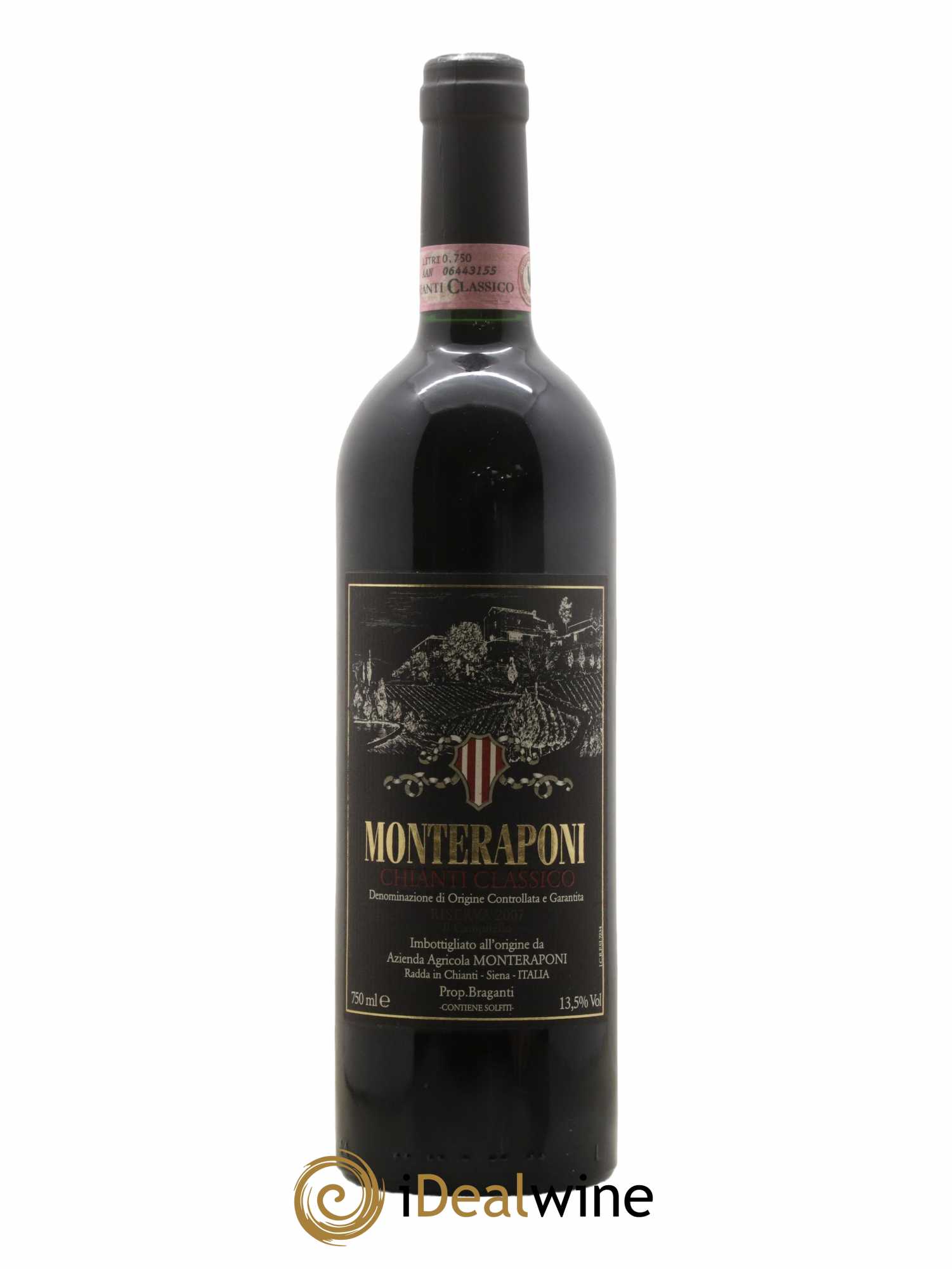 Chianti Classico DOCG Riserva Monteraponi 2007 - Lot de 1 bouteille - 0